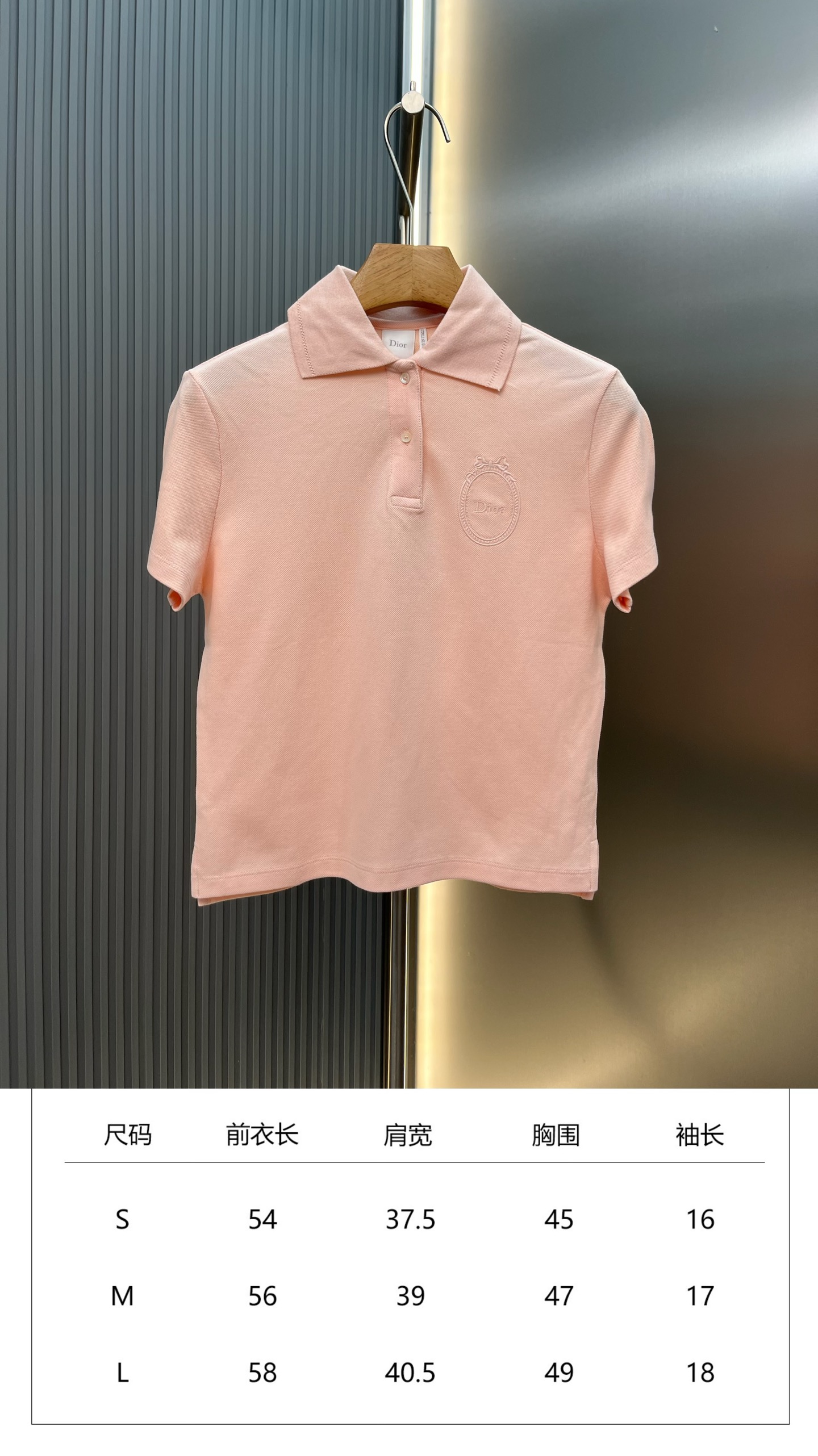 디올(DIOR) 메다이옹 자수 폴로 셔츠 상의 의류
