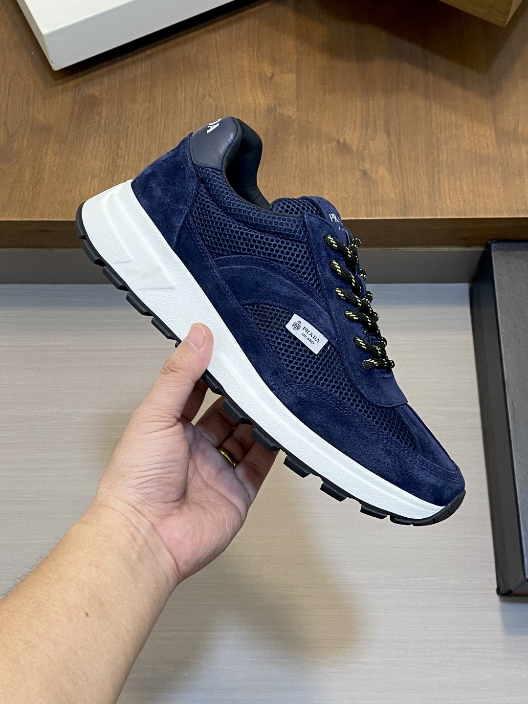 [Prada] 프라다 Montecarlo Re-Edition 몬테카를로 리에디션 레더 스니커즈 신발