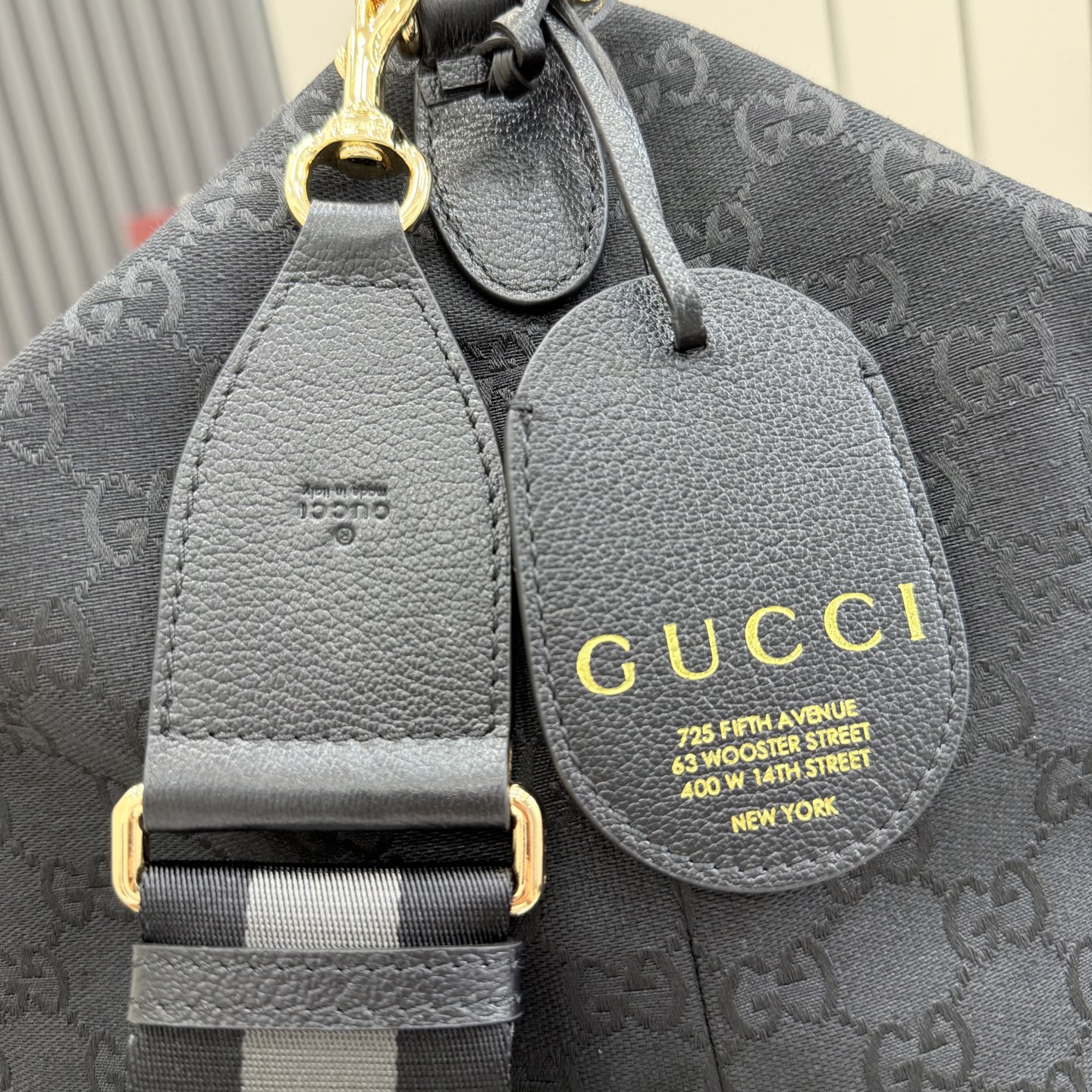 GUCCI 구찌 Gucci NY 컬렉션 브레라(Brera) 캔버스 토트백 - 라지 가방