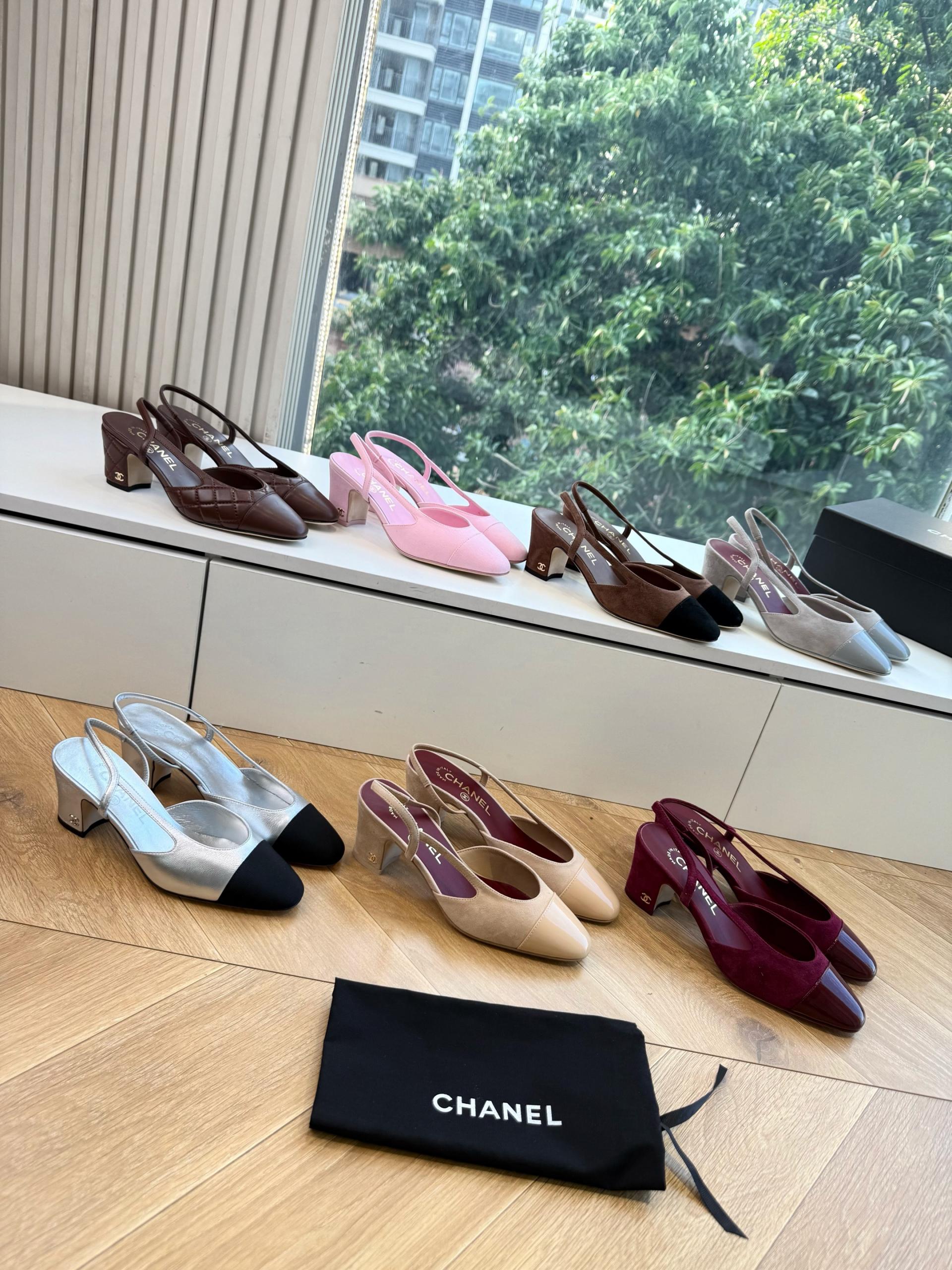 샤넬(CHANEL) 메리제인 슬링백 플랫 신발