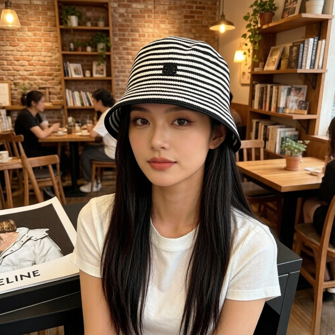 셀린느(CELINE) 클래식 심플 버킷햇 모자