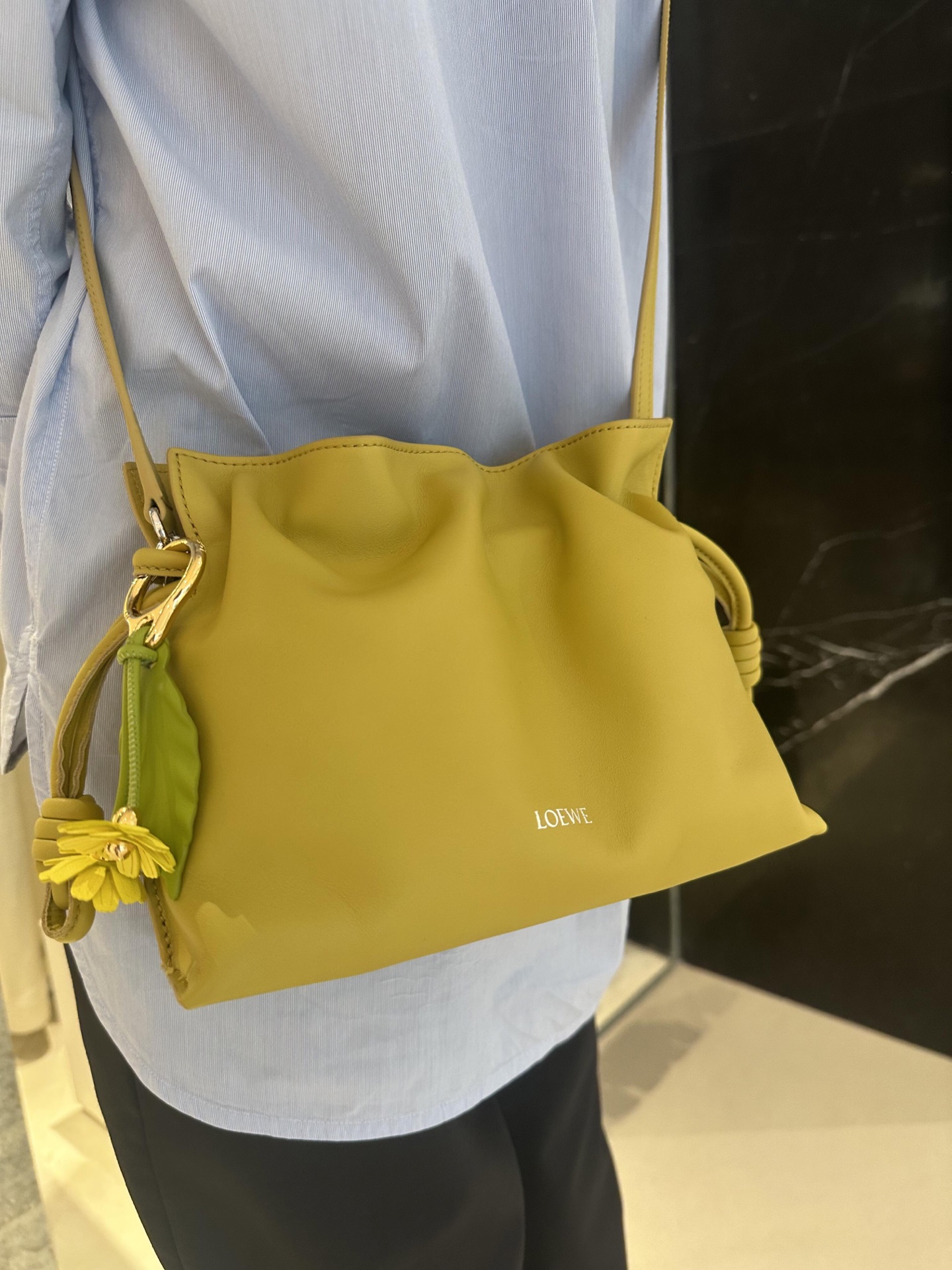 LOEWE 로에베 Flamenco 플라멩코 퍼스 나파 카프스킨 파우치 숄더백 가방