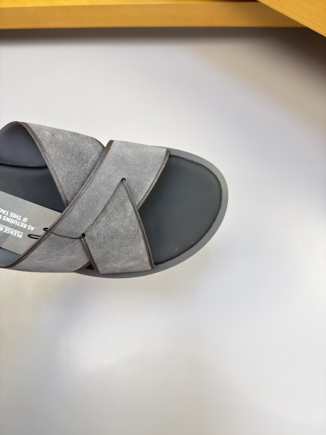 [Zegna] 제냐 프리미엄 스웨이드 레더 뮬 / 슬라이드 슬리퍼 신발