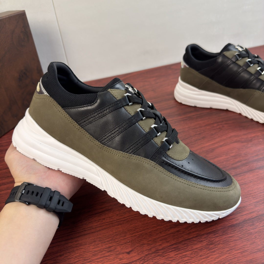 [Stefano Ricci] 스테파노 리치 누벅 & 카프스킨 콤비 스니커즈 신발