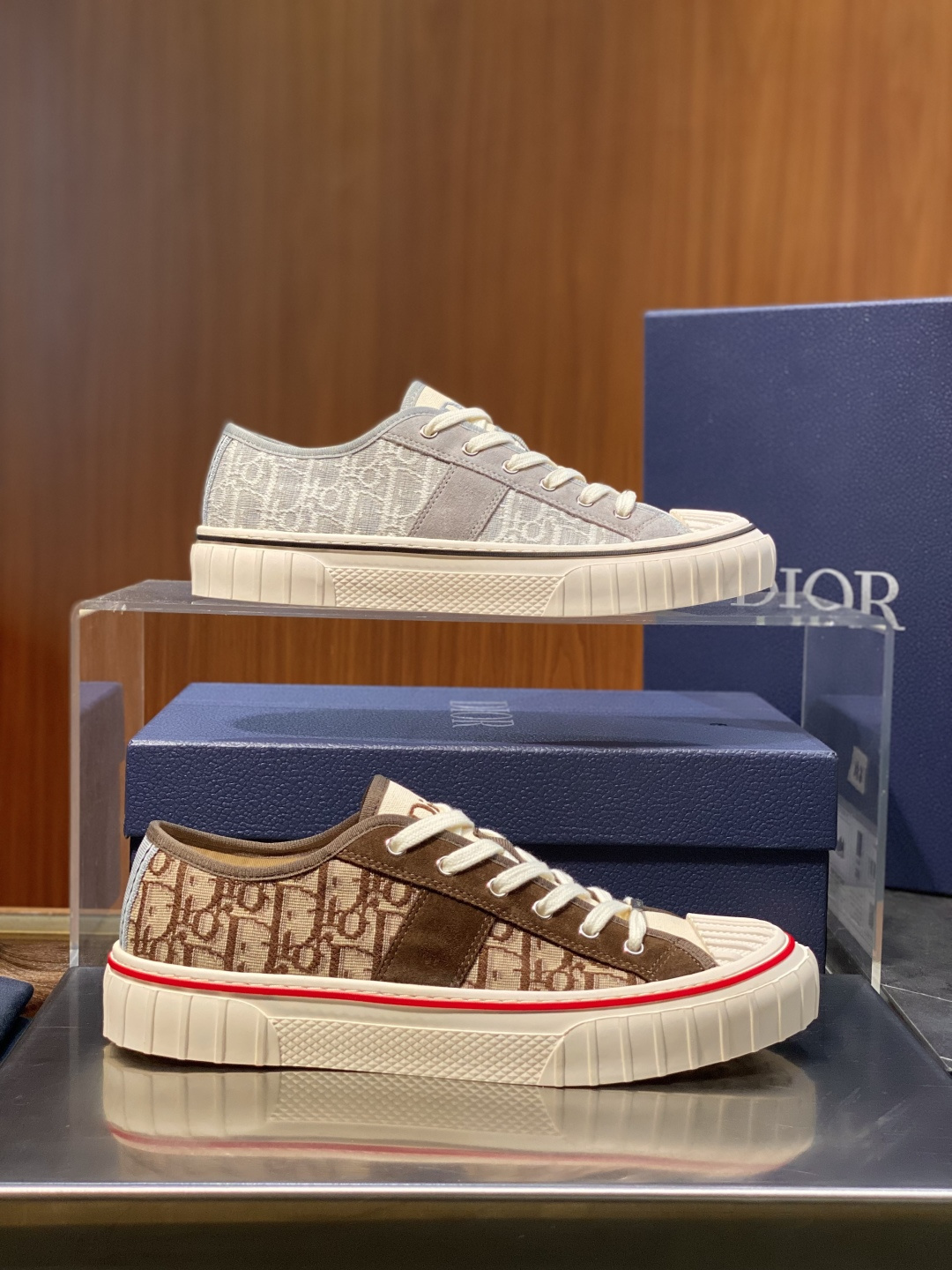 [Dior] 디올 후퍼(Hooper) 로우탑 캔버스 스니커즈 신발