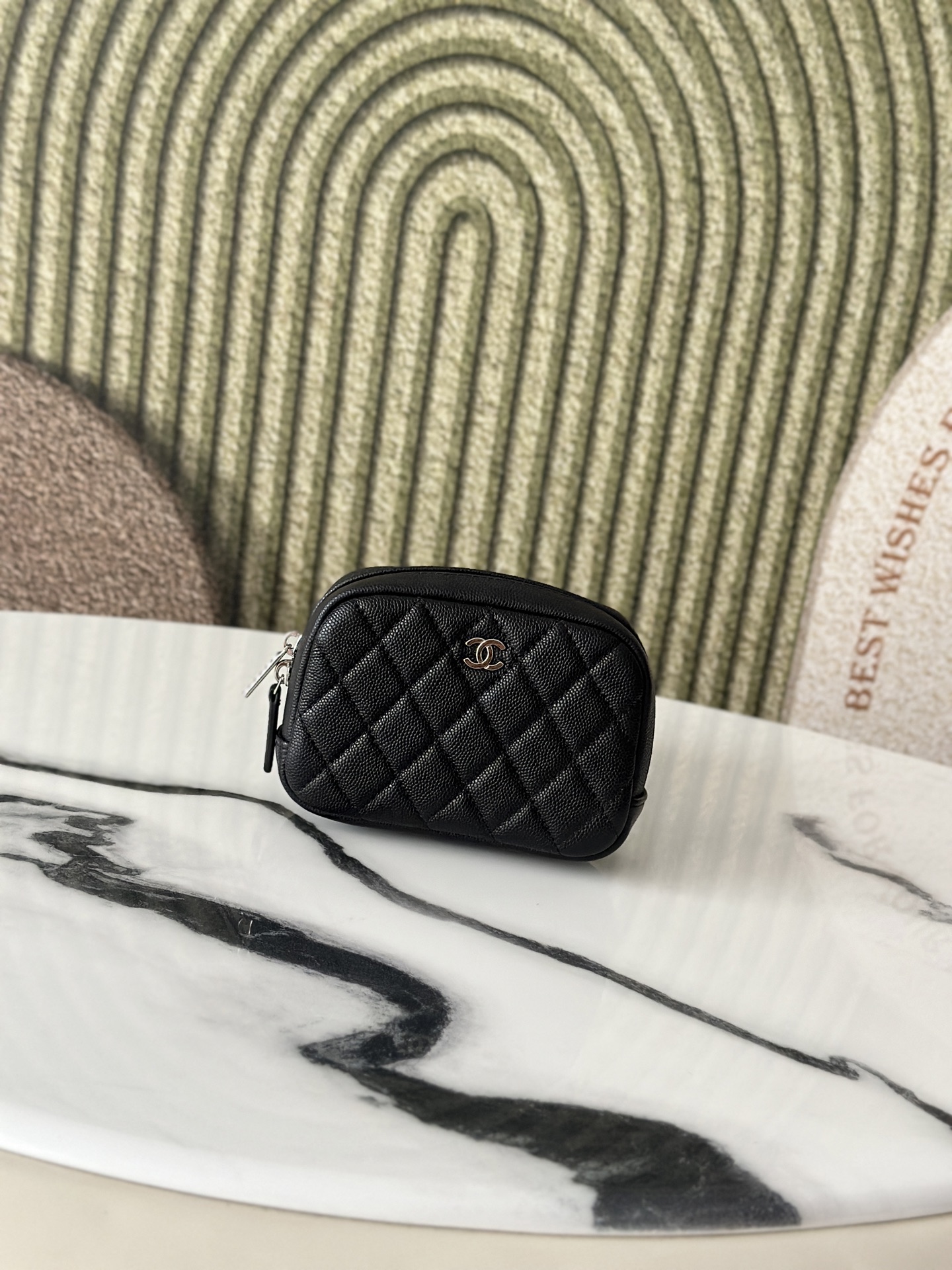 Chanel 샤넬 미니 퀼팅 메이크업 파우치 백 가방