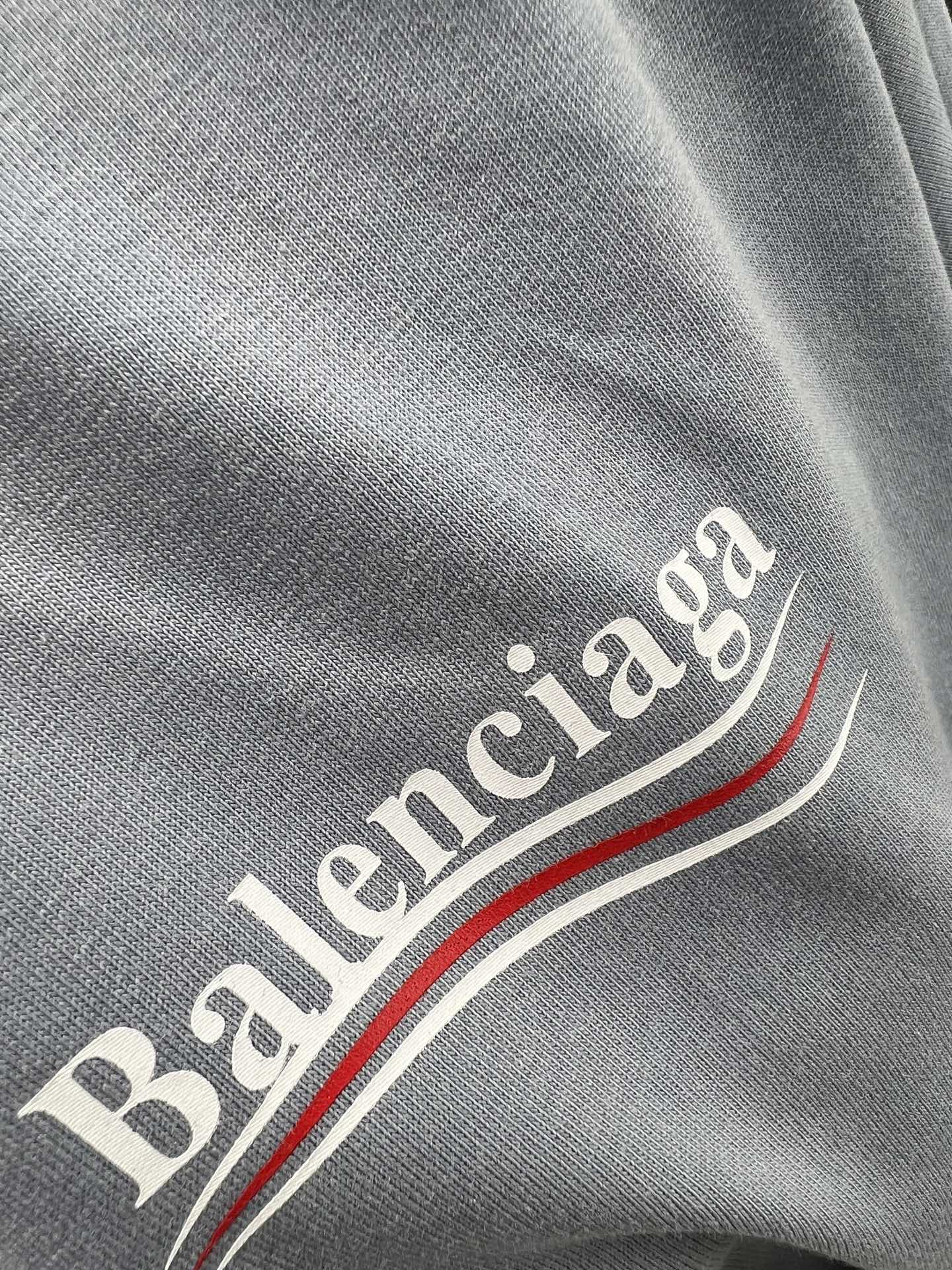 발렌시아가(BALENCIAGA) 코카콜라 웨이브 레터링 프린트 반팔 티셔츠 의류