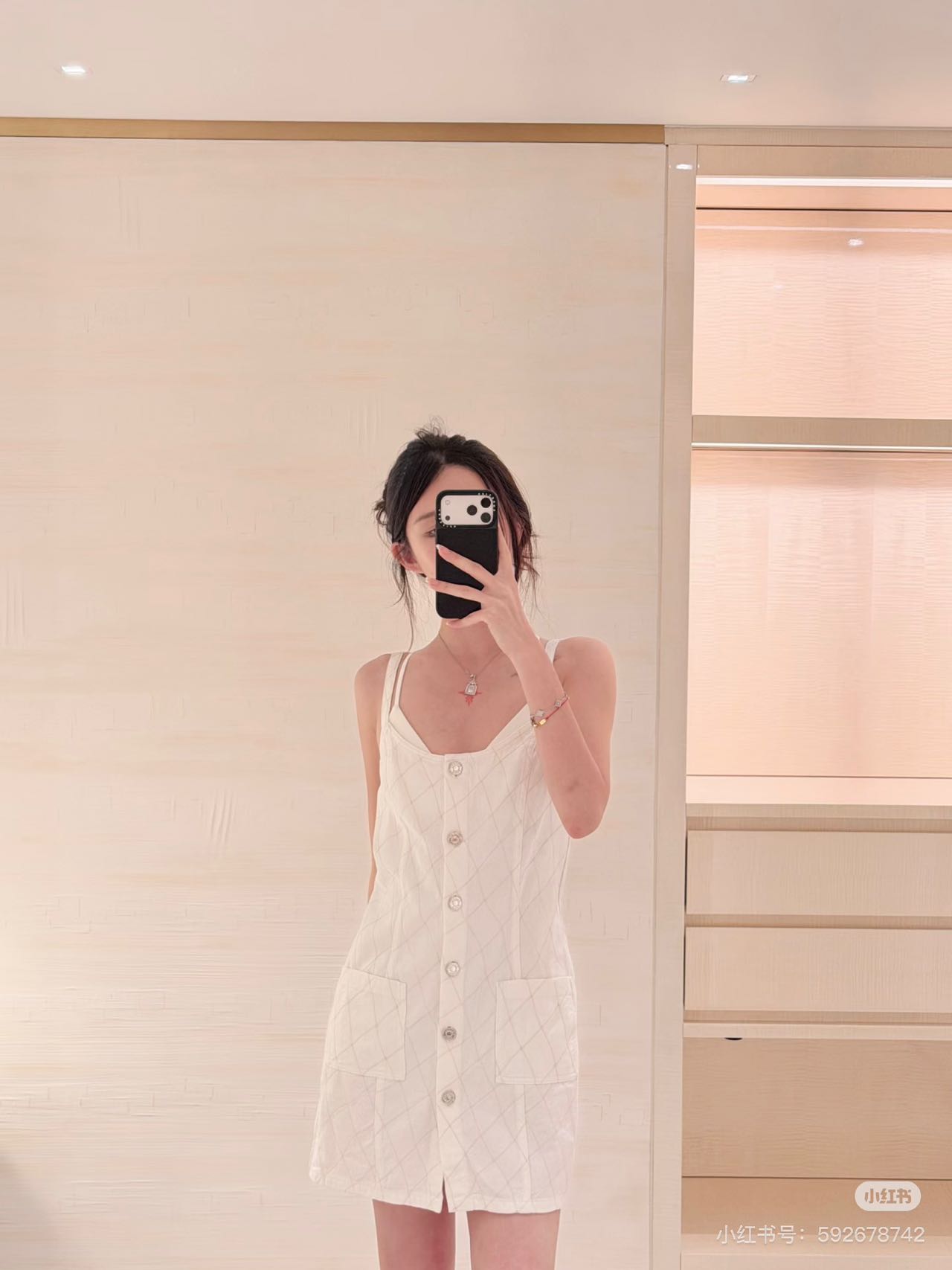 [Chanel] 샤넬 26SS 다이아 퀼팅 데님 뷔스티에 원피스 의류