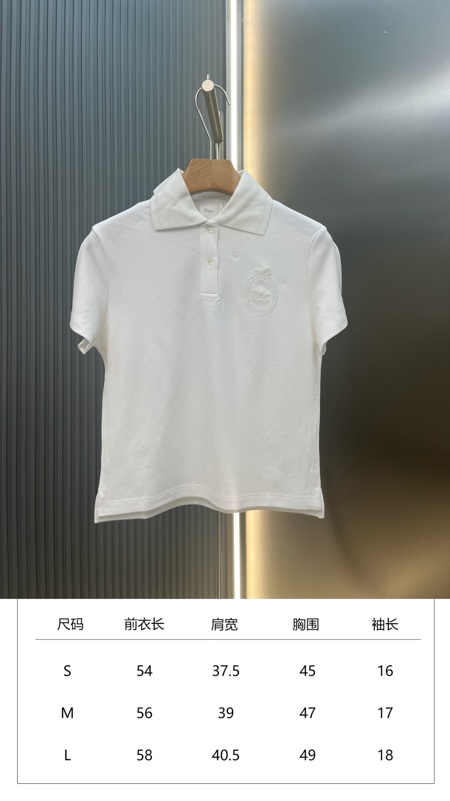 디올(DIOR) 메다이옹 자수 폴로 셔츠 상의 의류
