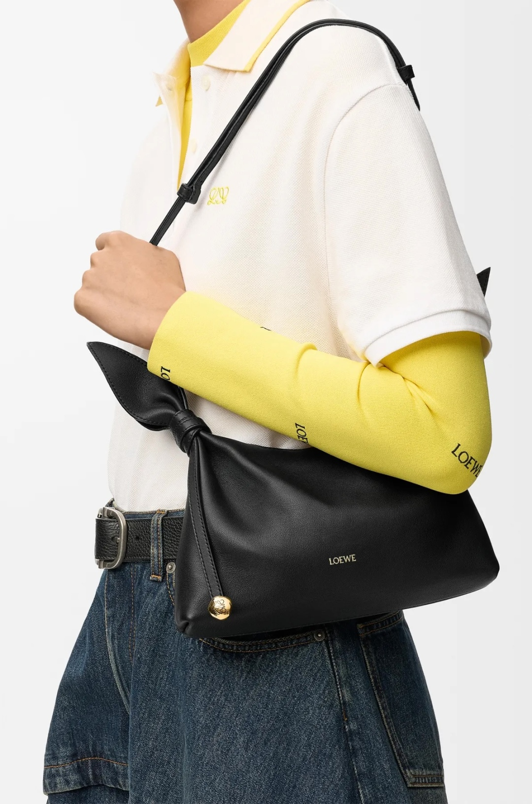 [LOEWE] 로에베 미니 스무스 카프스킨 스카프 백 가방 / BA604