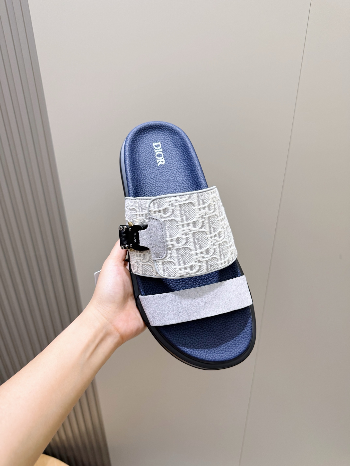 Dior 디올 Aqua 남성 슬라이드 샌들 슬리퍼 신발