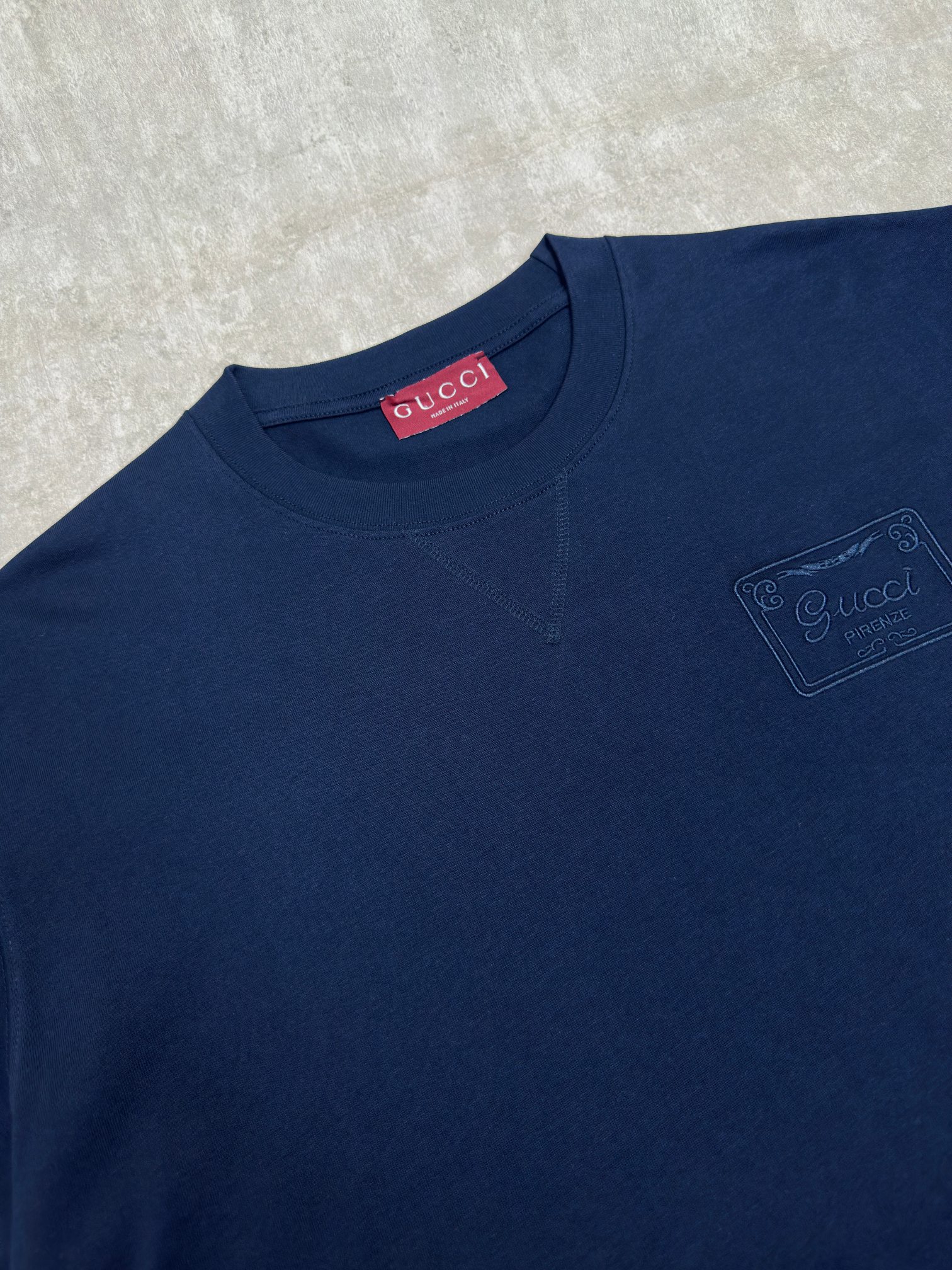 구찌(GUCCI) 아카이브 레터링 자수 반팔 티셔츠 의류