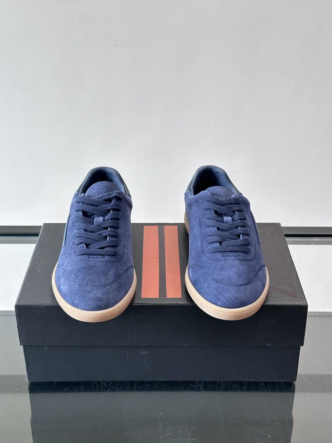 [Ermenegildo Zegna] 제냐 맨즈 올드머니 스웨이드 스니커즈 신발