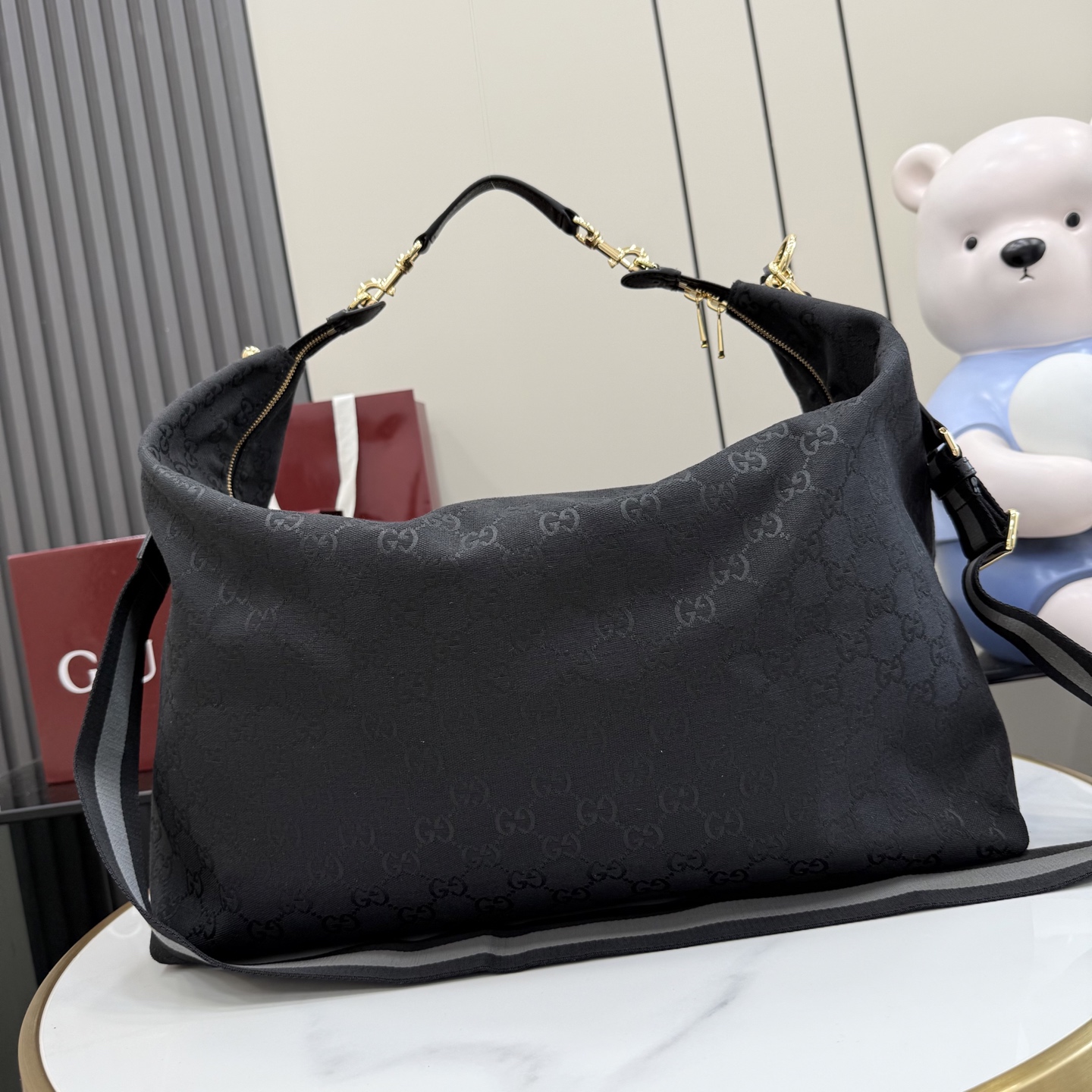 GUCCI 구찌 Gucci NY 컬렉션 브레라(Brera) 캔버스 토트백 - 라지 가방