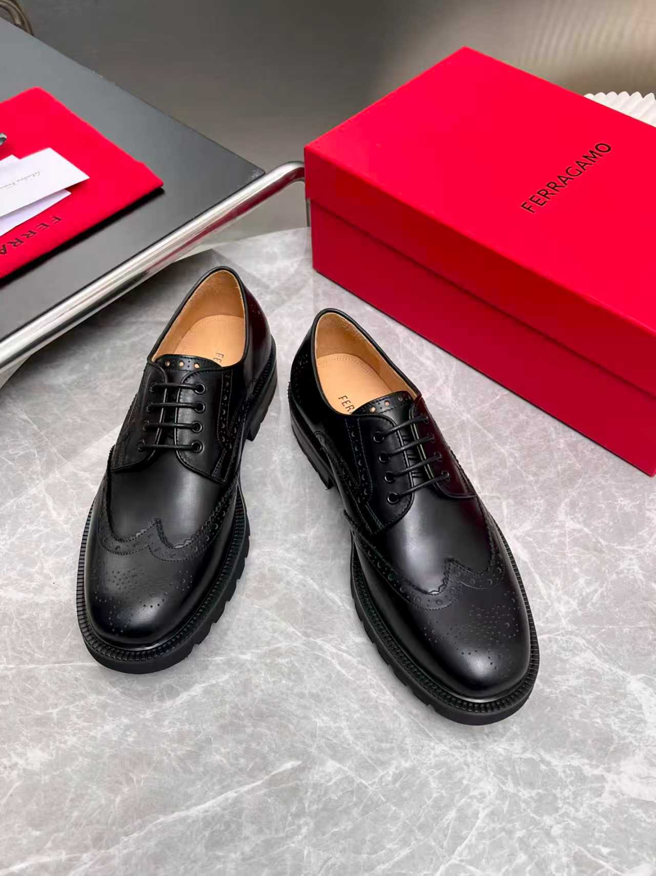 Ferragamo 페라가모 클래식 남성 더비 슈즈 구두 신발