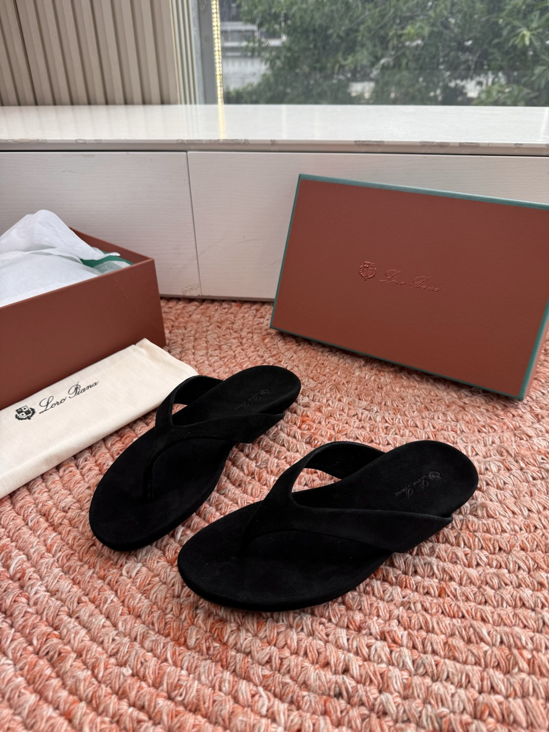 로로피아나(LORO PIANA) 잉글리시 플립플랍 쪼리 신발