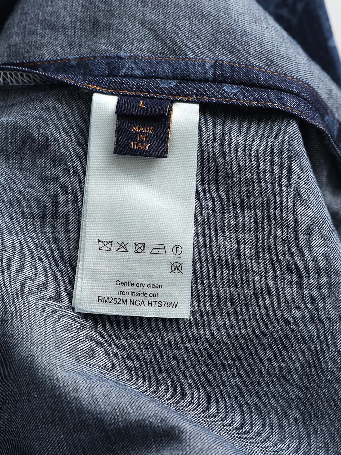 루이비통(LV) x 니고(NIGO) 클라우드 샴브레이 반팔 셔츠 상의 의류