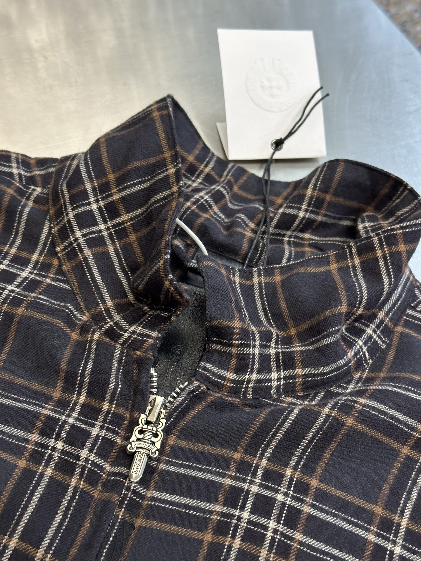 크롬하츠(CHROME HEARTS) 체크 집업 셔츠 의류