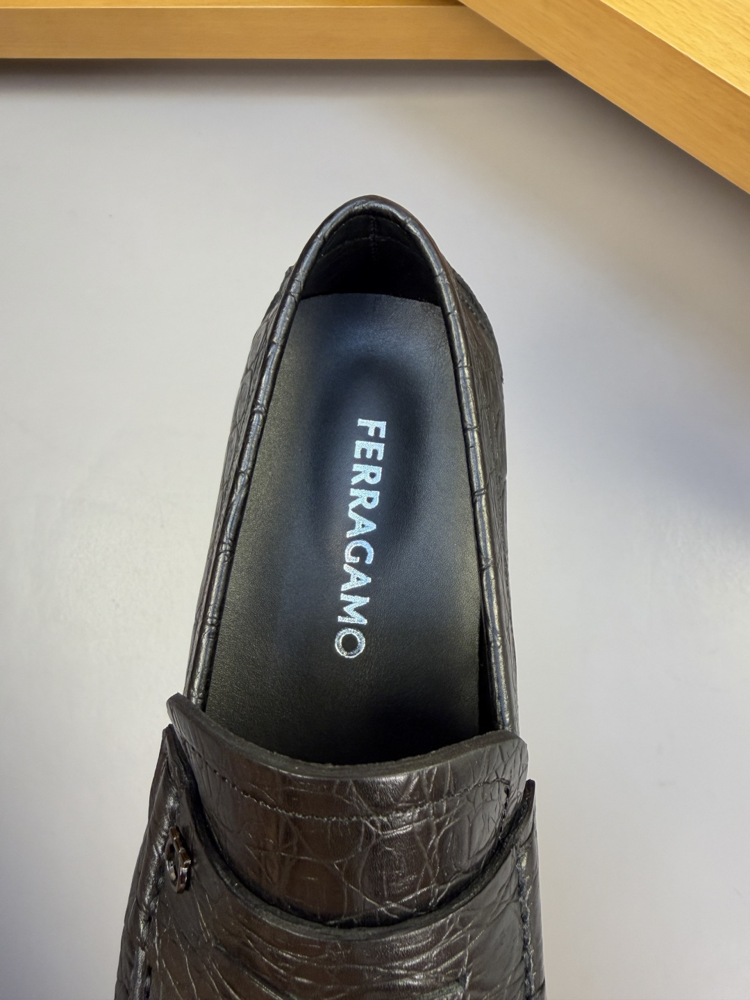 Ferragamo 페라가모 스톤 패턴 정장화 로퍼 구두 신발