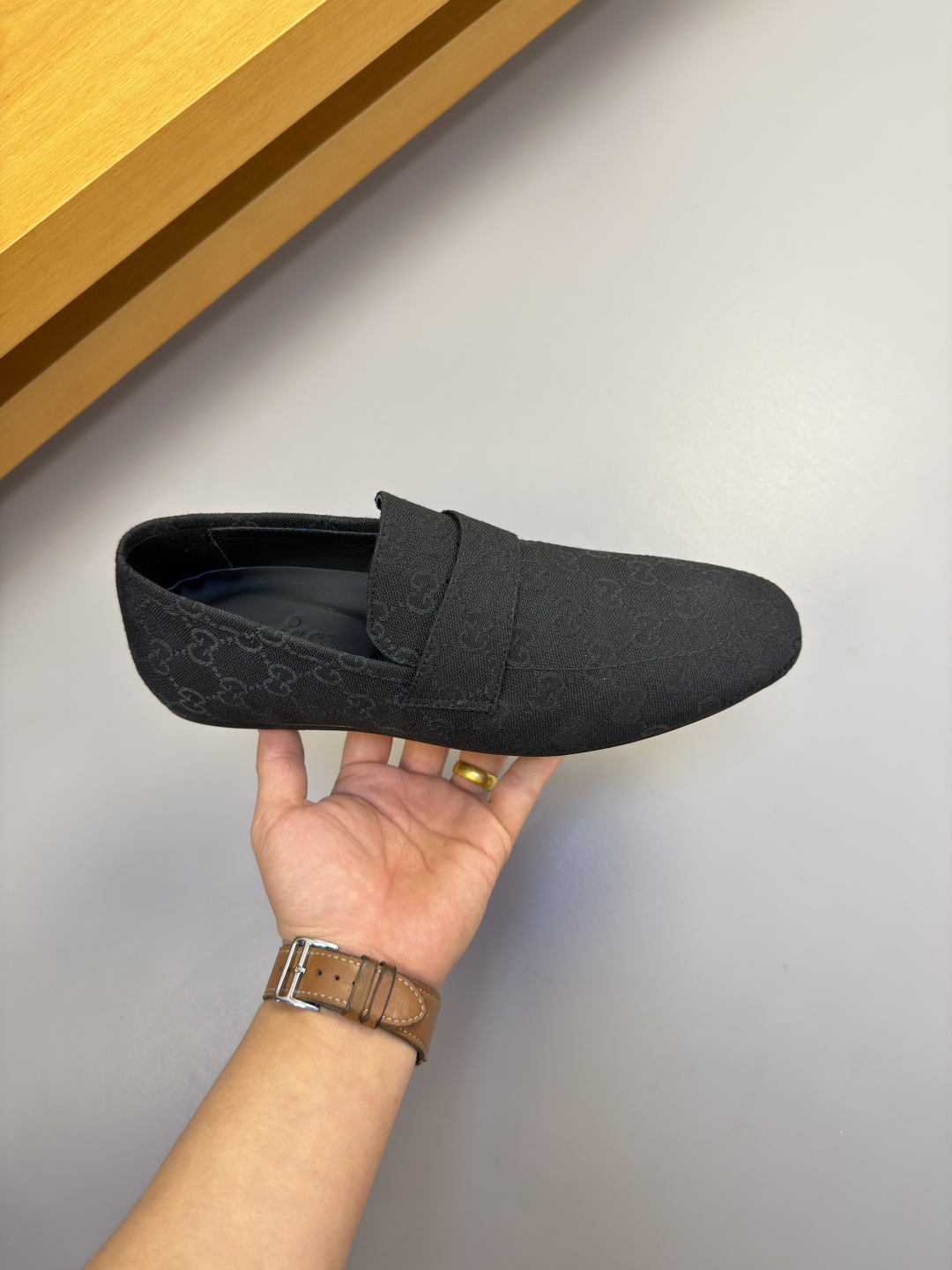 GUCCI 구찌 브랜드 패턴 빈티지 로퍼 구두 신발