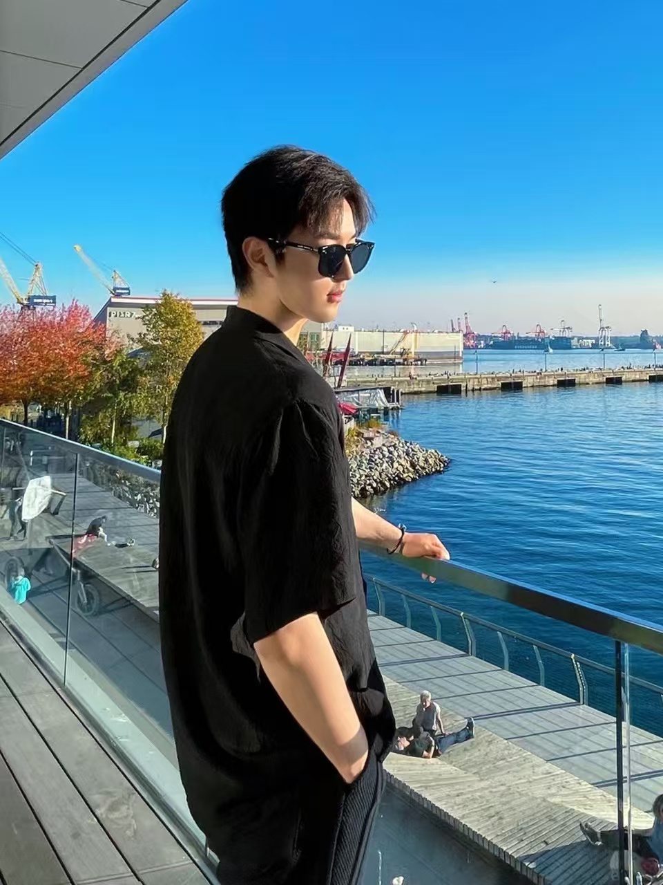 루이비통LV 모노그램 자카드 크링클 셔츠 상의 의류