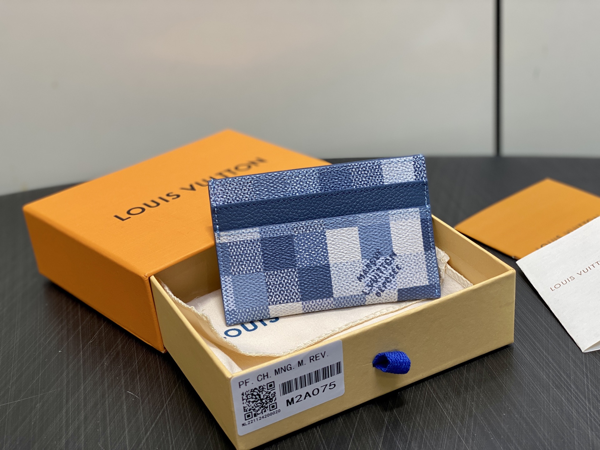 [Louis Vuitton] LV 루이비통 다모플라주 모자이크 포르트 카르트 (블루) 지갑
