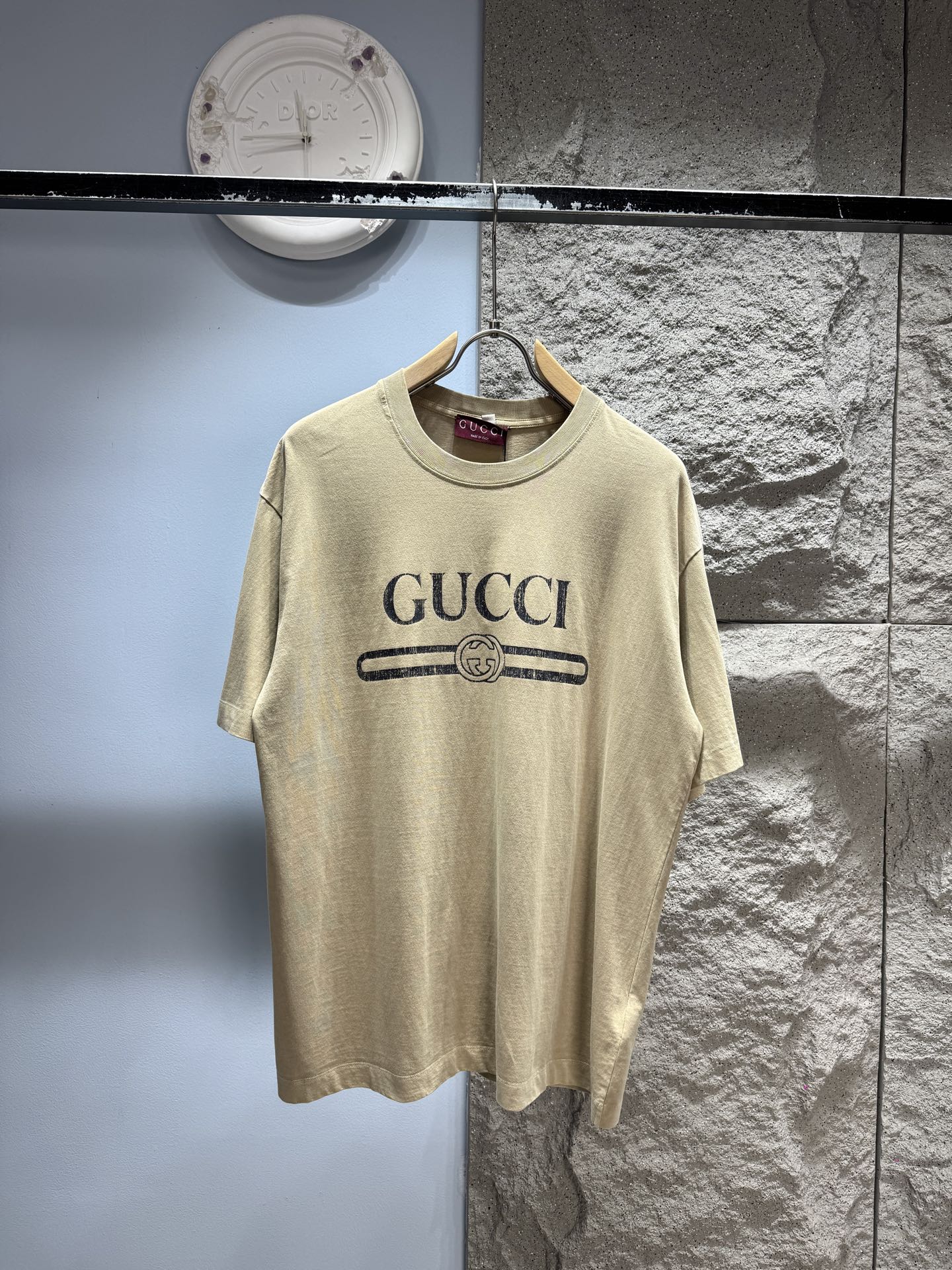 구찌(GUCCI) 빈티지 레터링 반팔 티셔츠 상의 의류