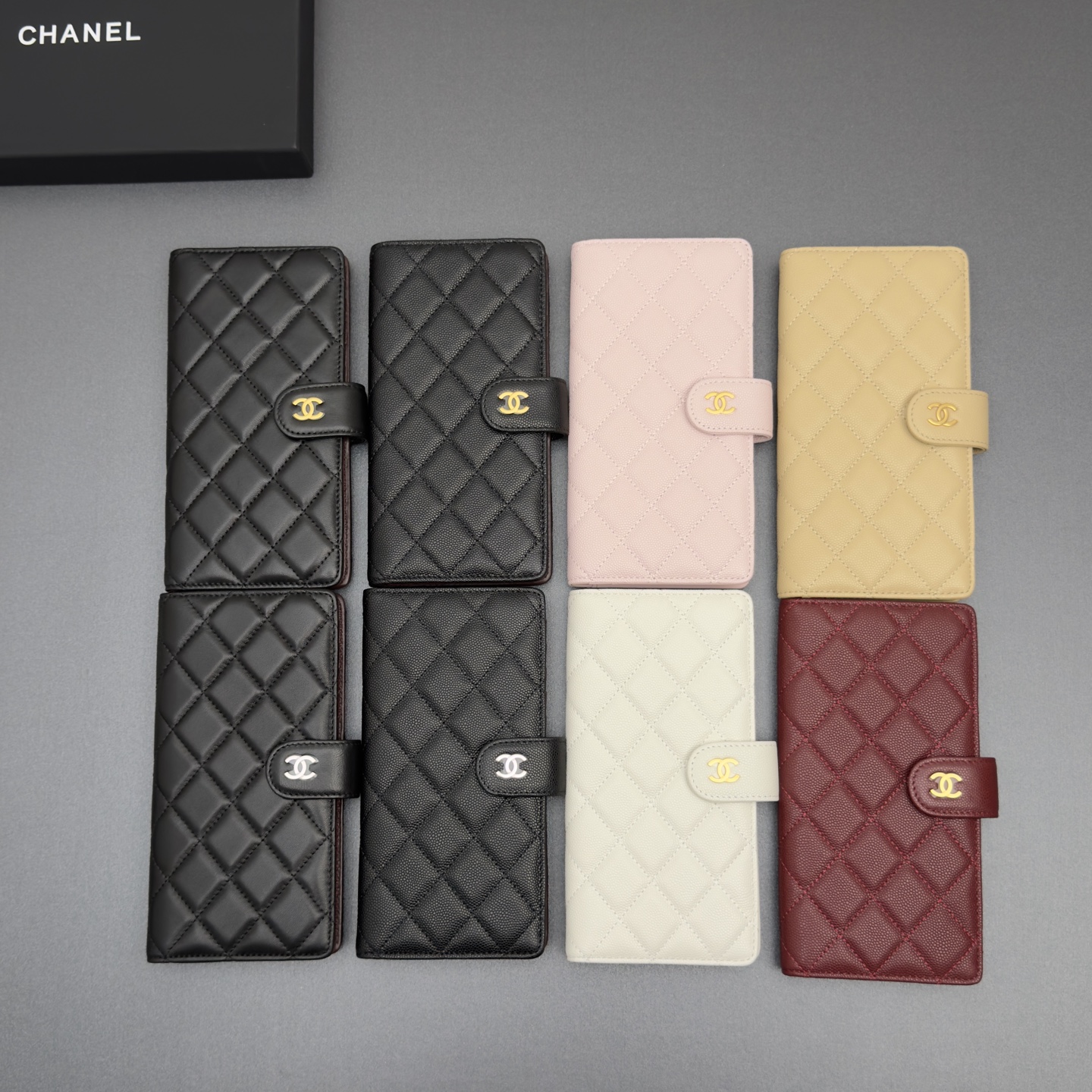 Chanel 샤넬 퀼팅 롱 월렛 지갑 복제