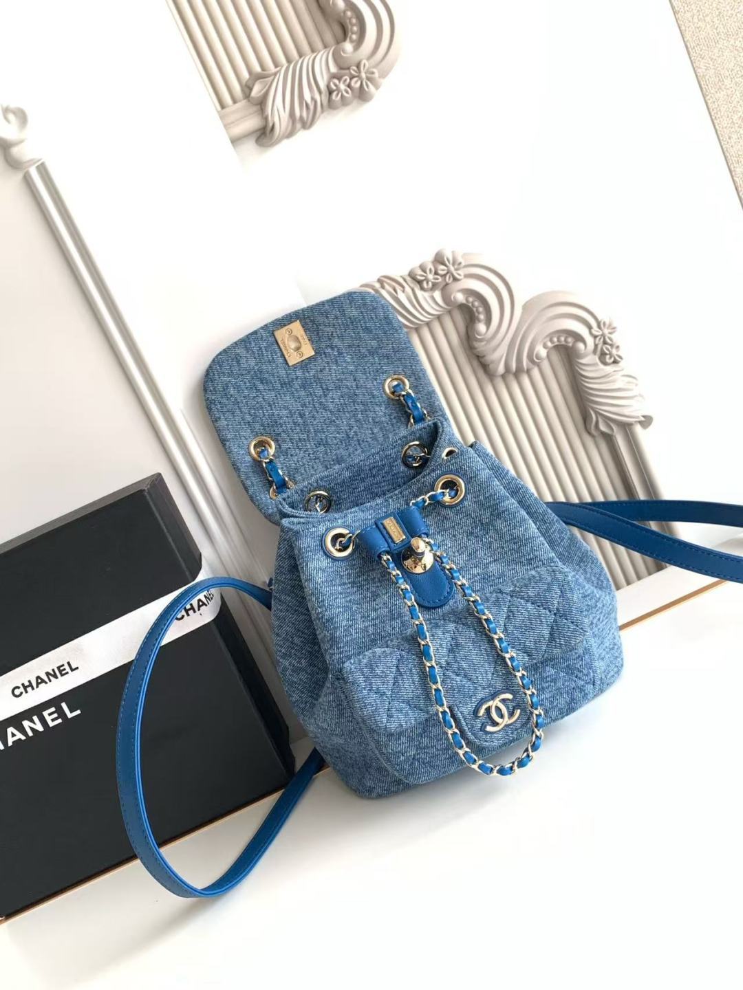 Chanel 샤넬 26SS 두마(Duma) 데님 스몰 백팩 (AS2908) 가방