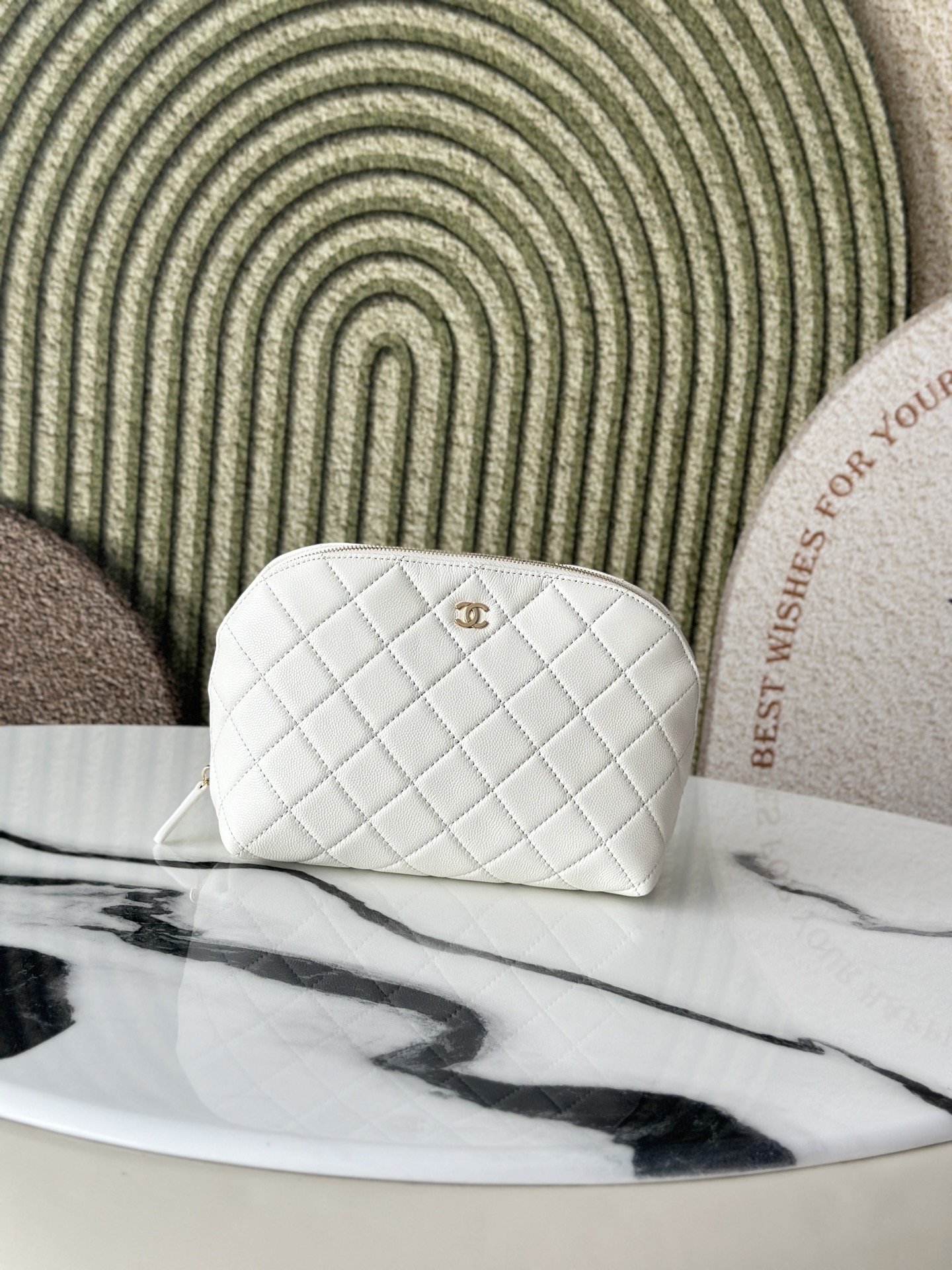 Chanel 샤넬 24B 쉘 메이크업 파우치 백 가방