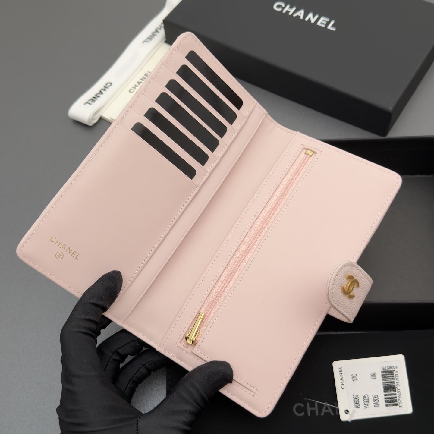 Chanel 샤넬 퀼팅 롱 월렛 지갑 복제