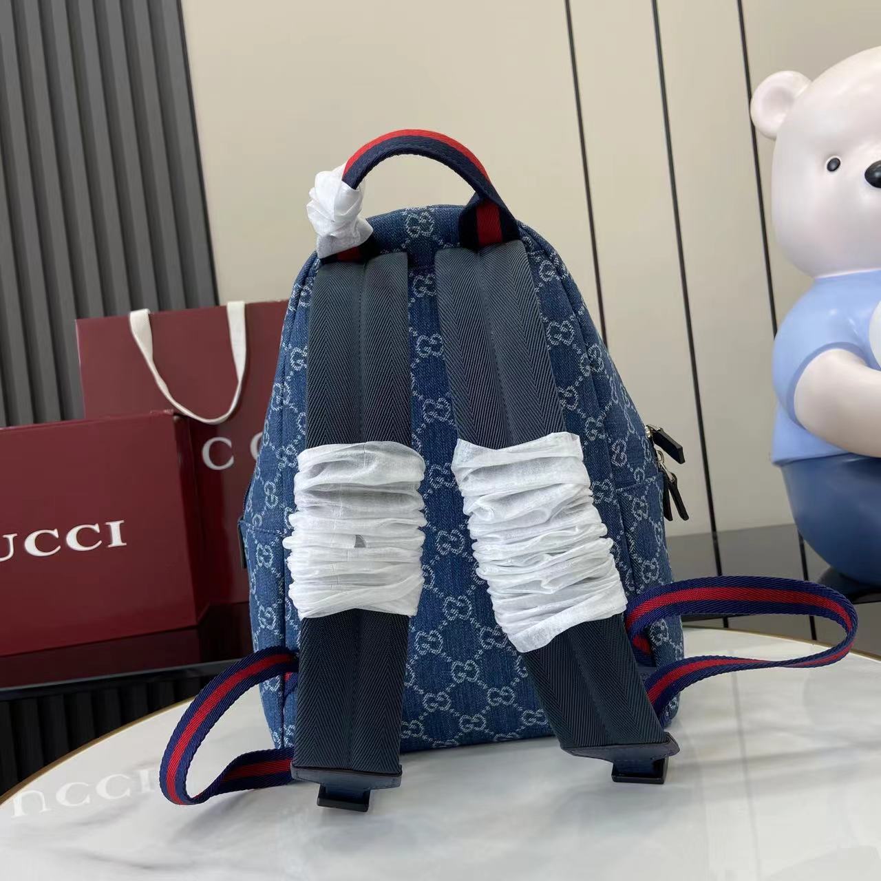 [Gucci] 구찌 키즈 GG 데님 백팩 가방