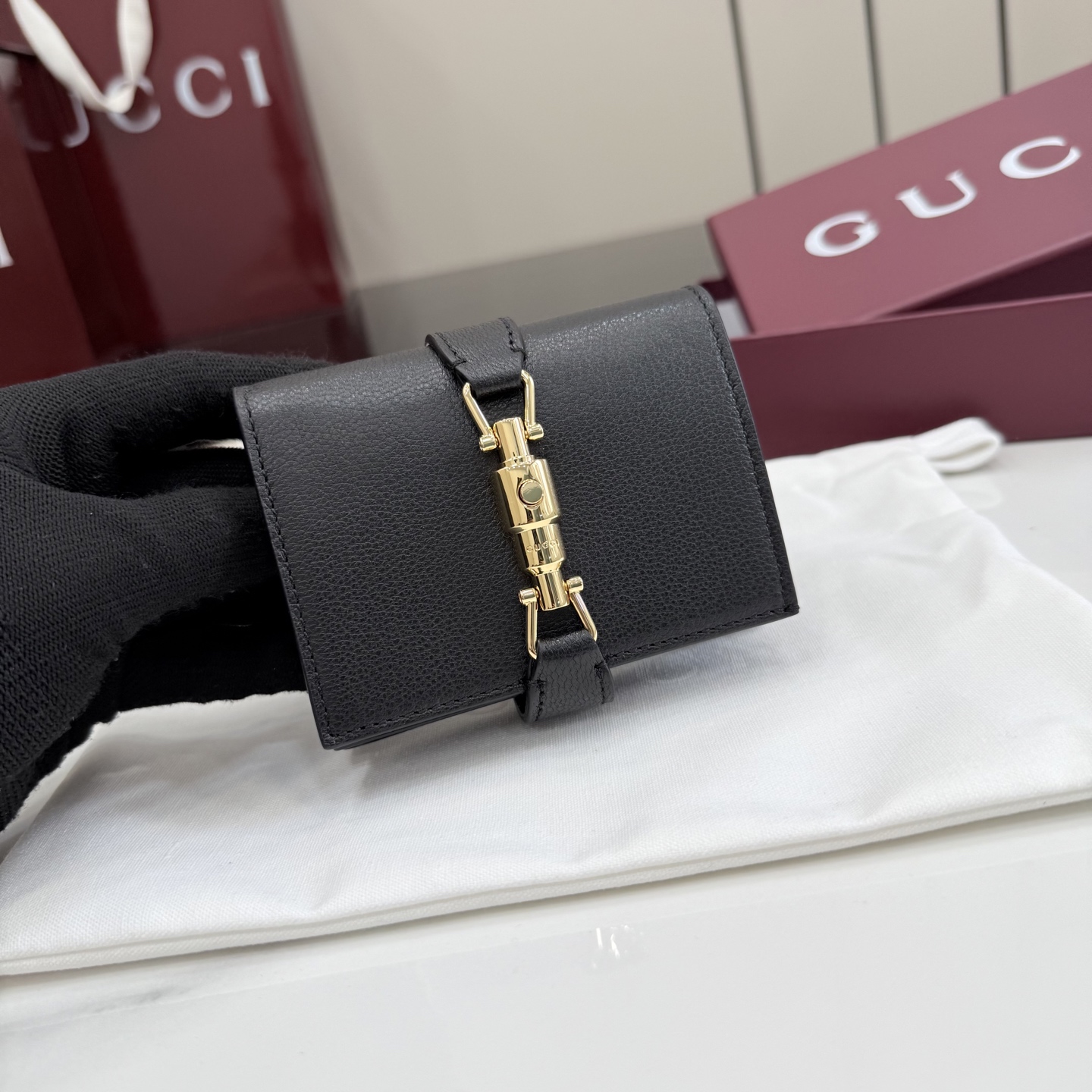 [Gucci] 구찌 26SS Jackie 재키 1961 레더 중지갑