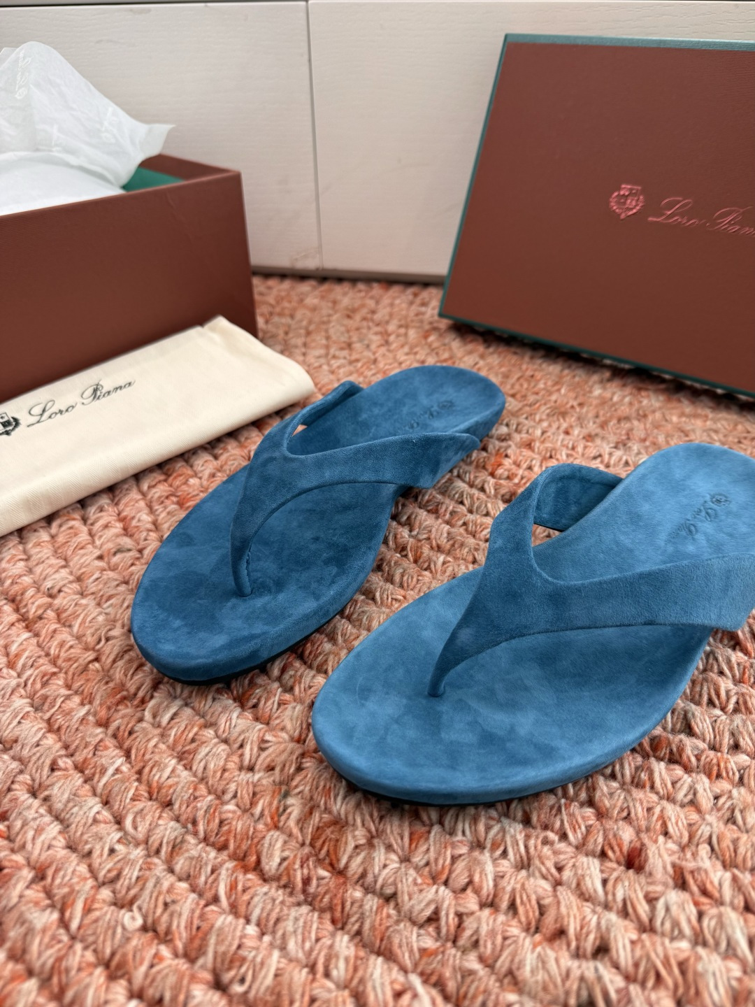 로로피아나(LORO PIANA) 잉글리시 플립플랍 쪼리 신발