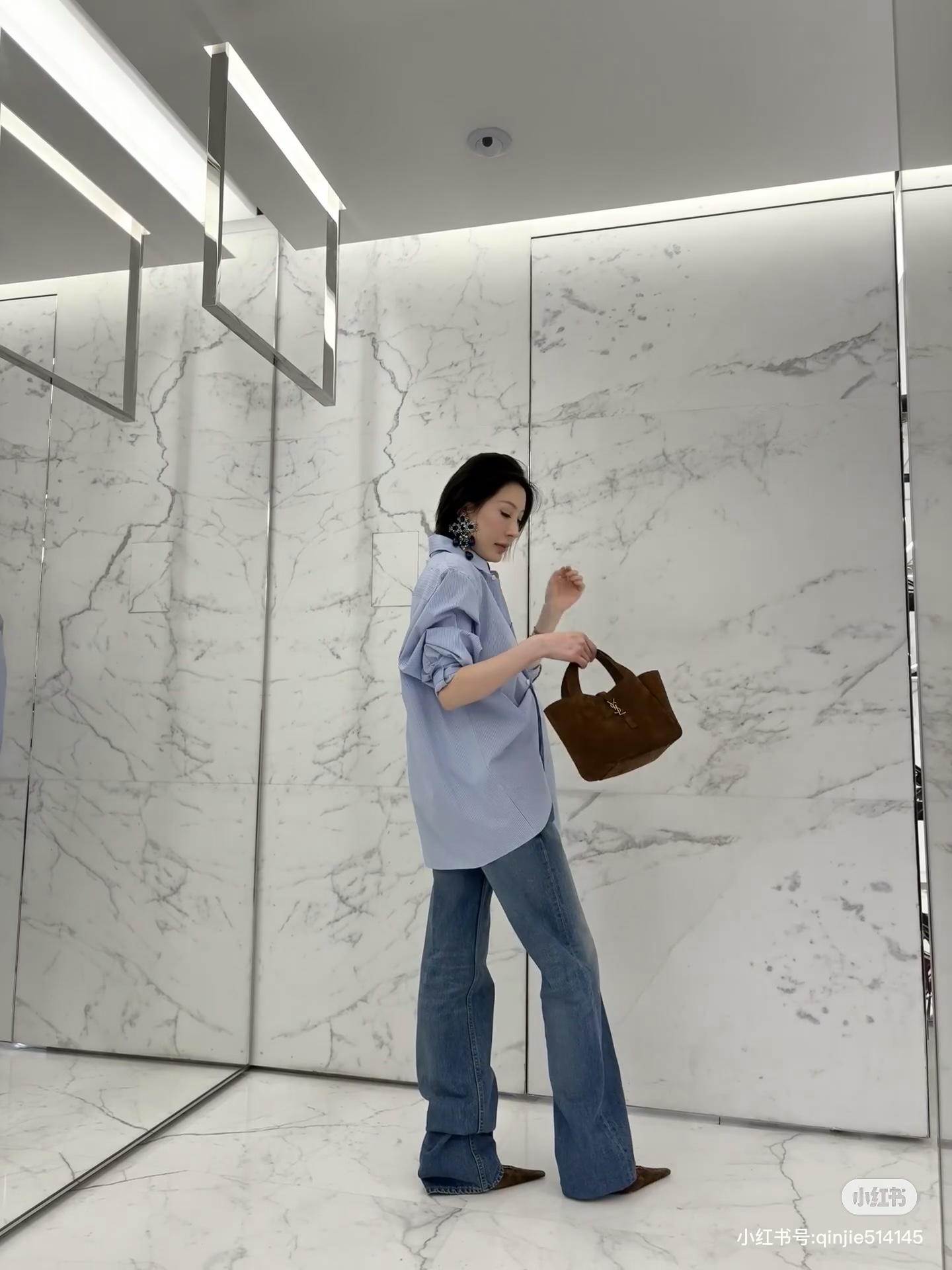 생로랑(YSL) 스트라이프 셔츠 상의 의류