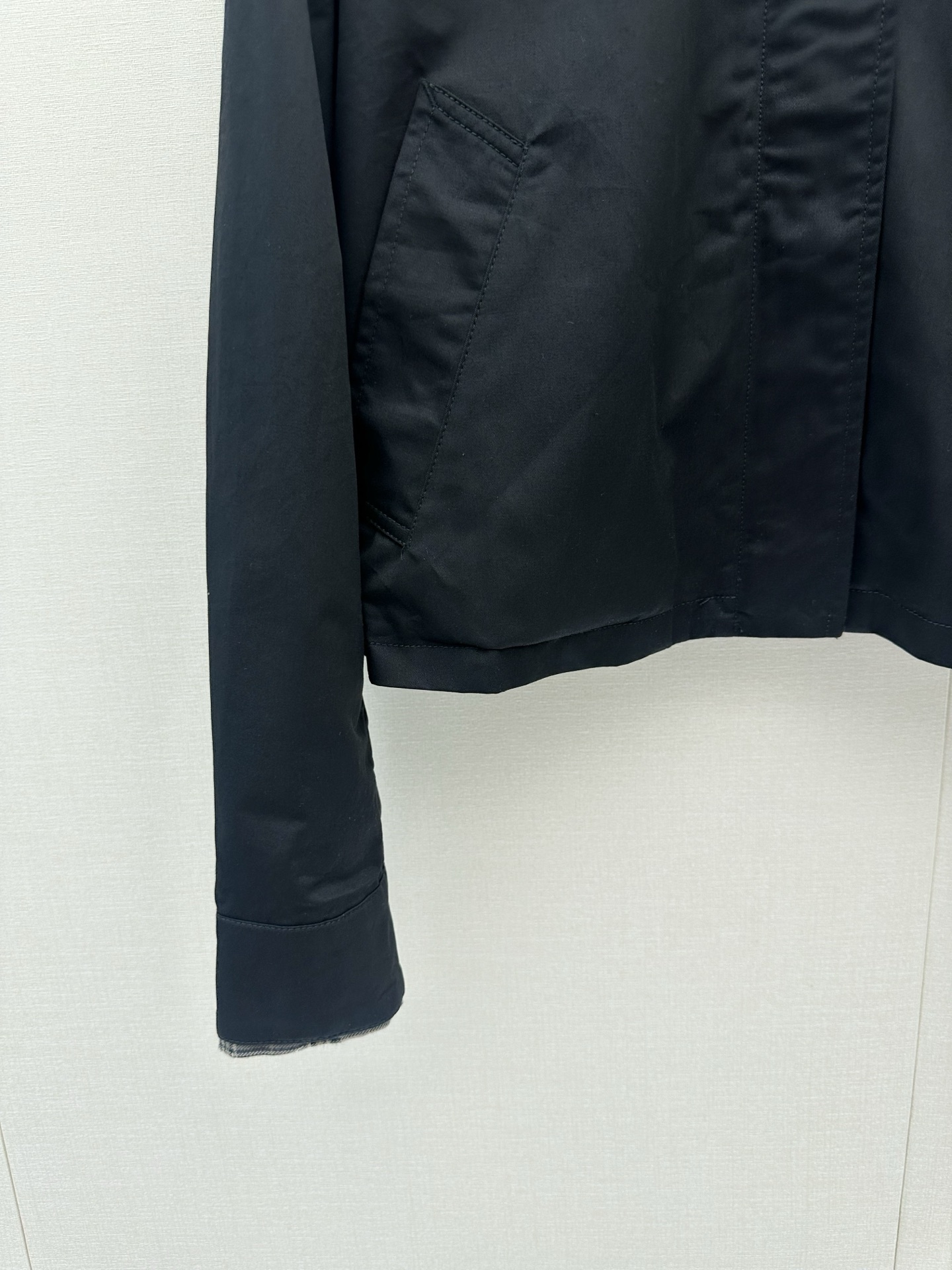 아크네(Acne studios) 체크 페이크 레이어드 크롭 재킷 상의 의류