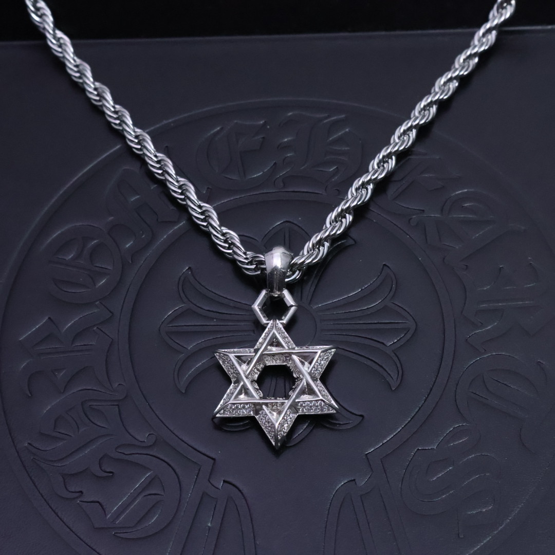크롬하츠(CHROME HEARTS) 크로스 트위스트 체인 목걸이 악세사리