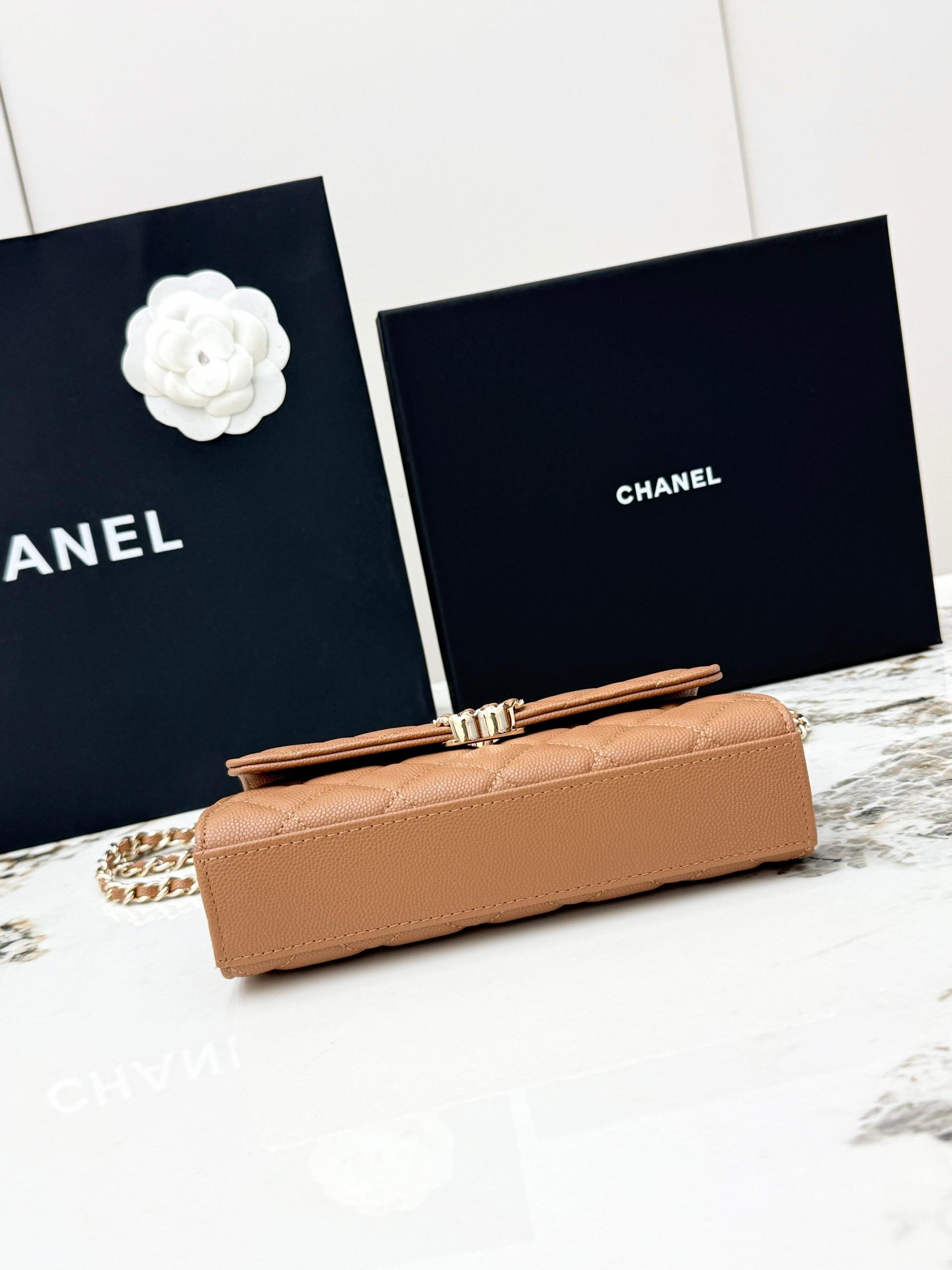 Chanel 25S 샤넬 캐비어 카우레더 Kelly 핸들백 가방