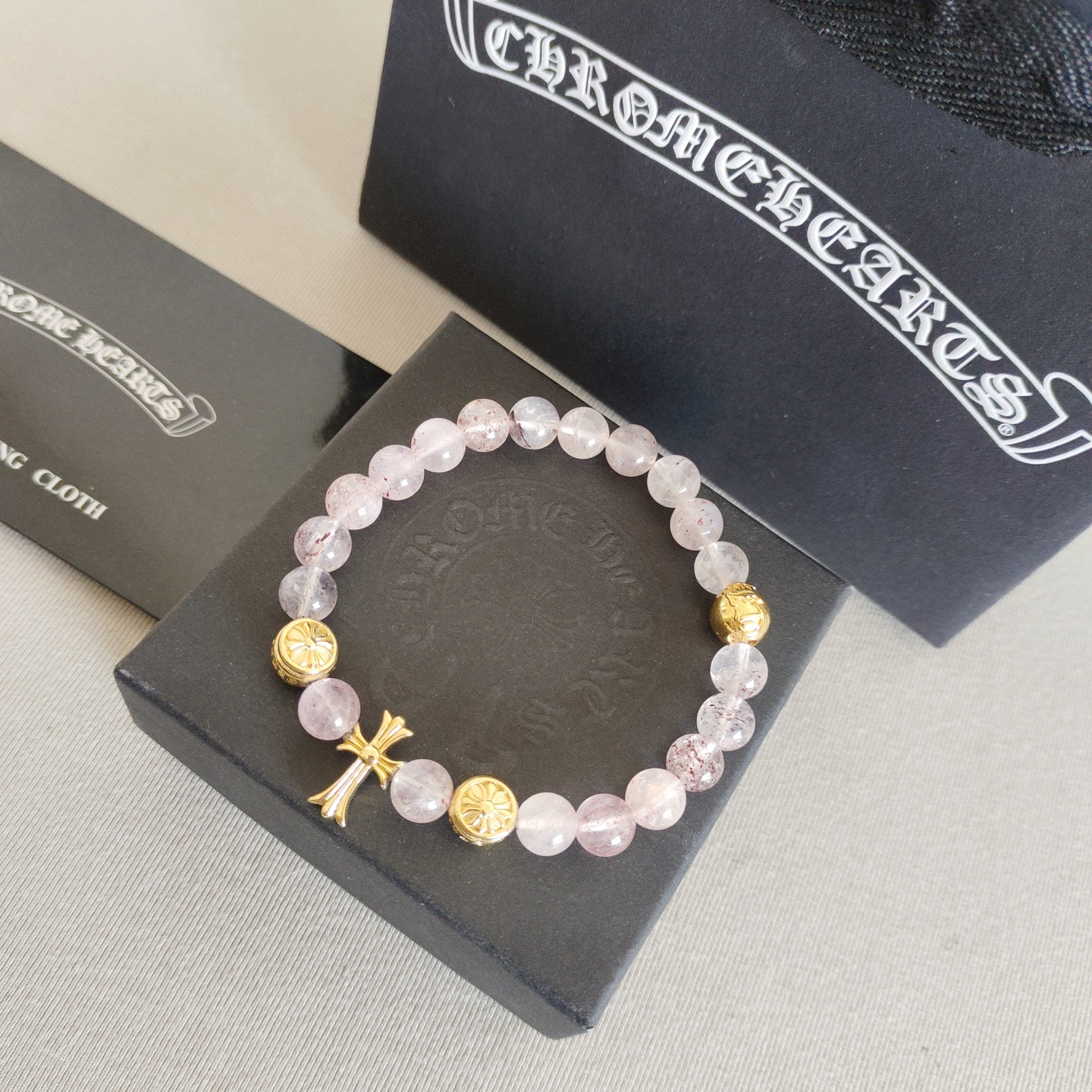 크롬하츠(CHROME HEARTS) 빈티지 크로스 비즈 팔찌 악세사리