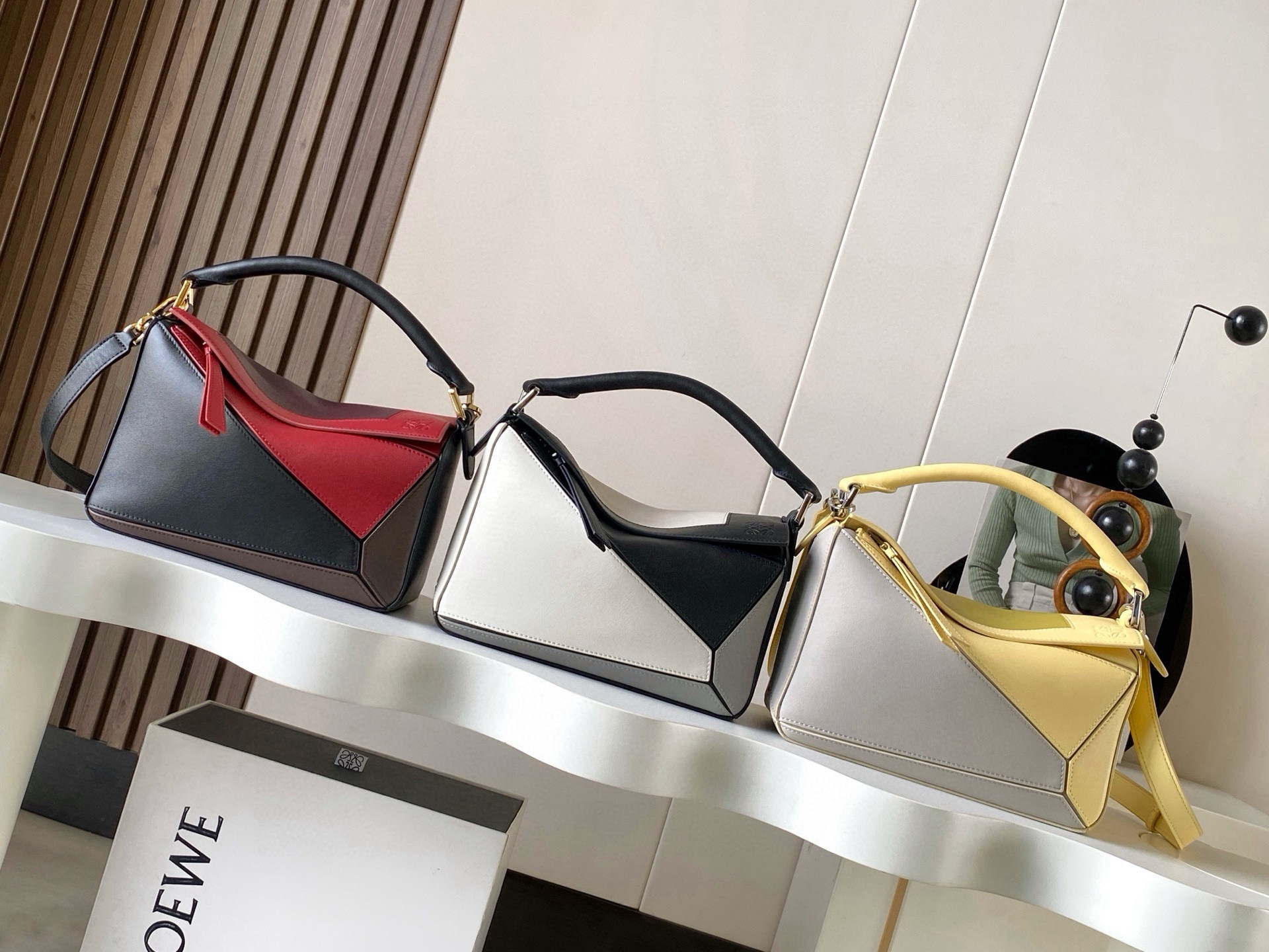 Loewe 로에베 퍼즐(Puzzle) 스몰 나파 소가죽 핸드백 (조셉 앨버스 콜라보 에디션) 가방