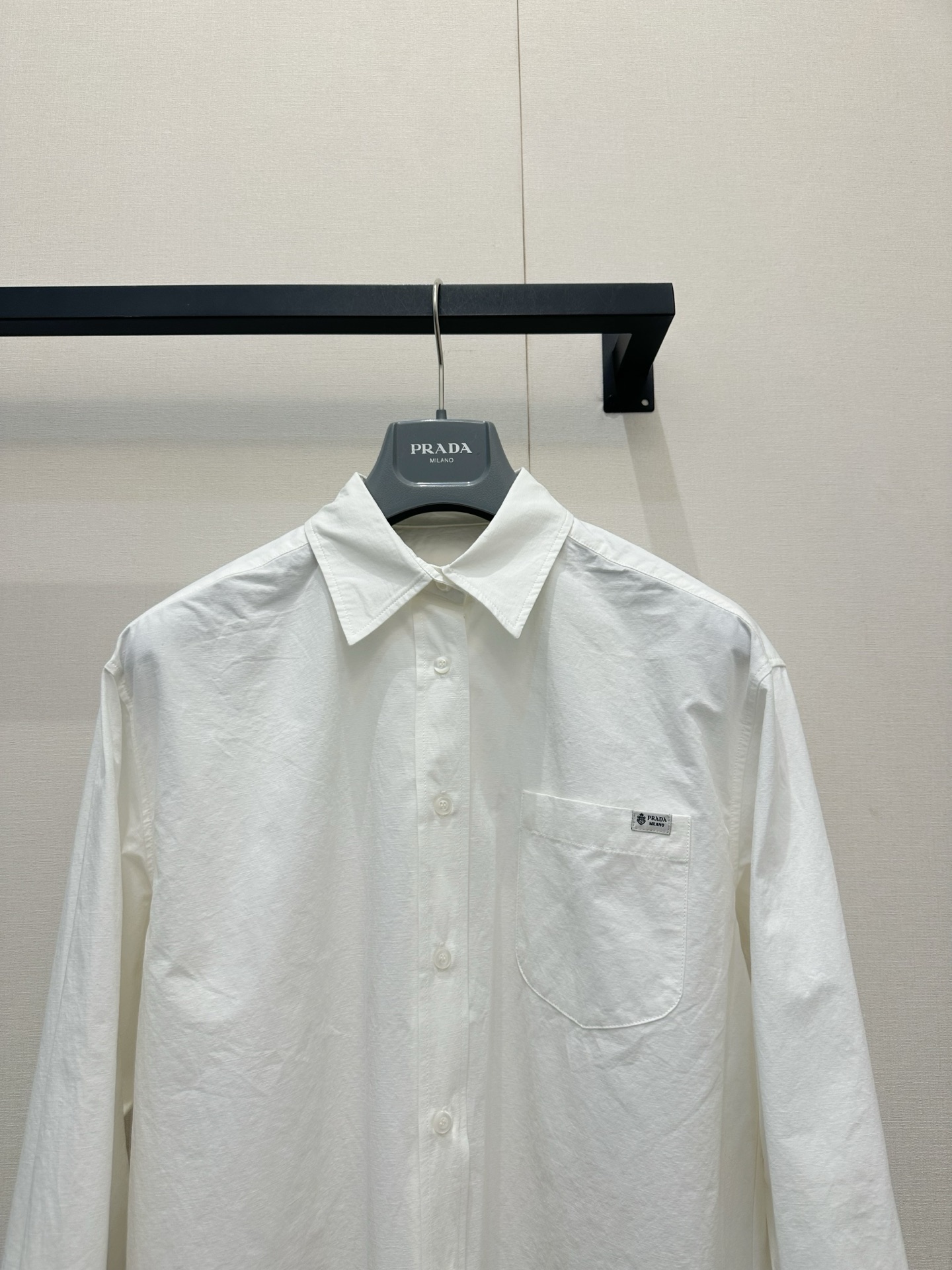 [Prada] 프라다 26SS 코튼 린넨 화이트 셔츠 의류