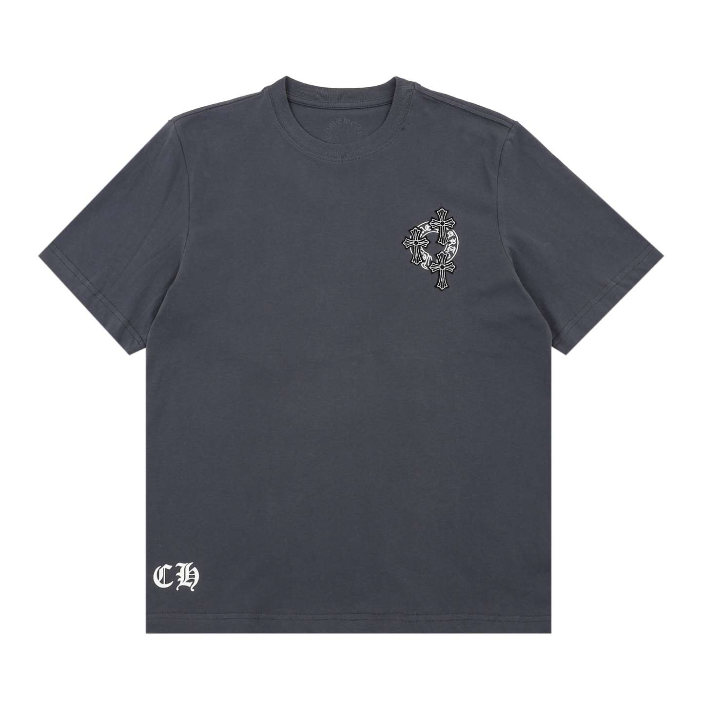크롬하츠(CHROME HEARTS) 고딕 레터링 멀티 크로스 반팔 티셔츠 상의 의류