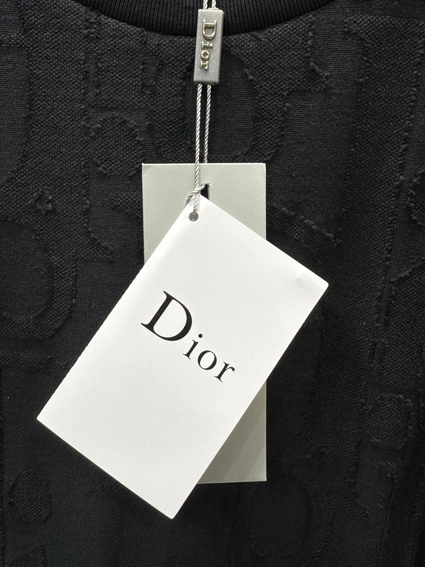 디올(DIOR) 톤온톤 로고 자카드 반팔 티셔츠 상의 의류