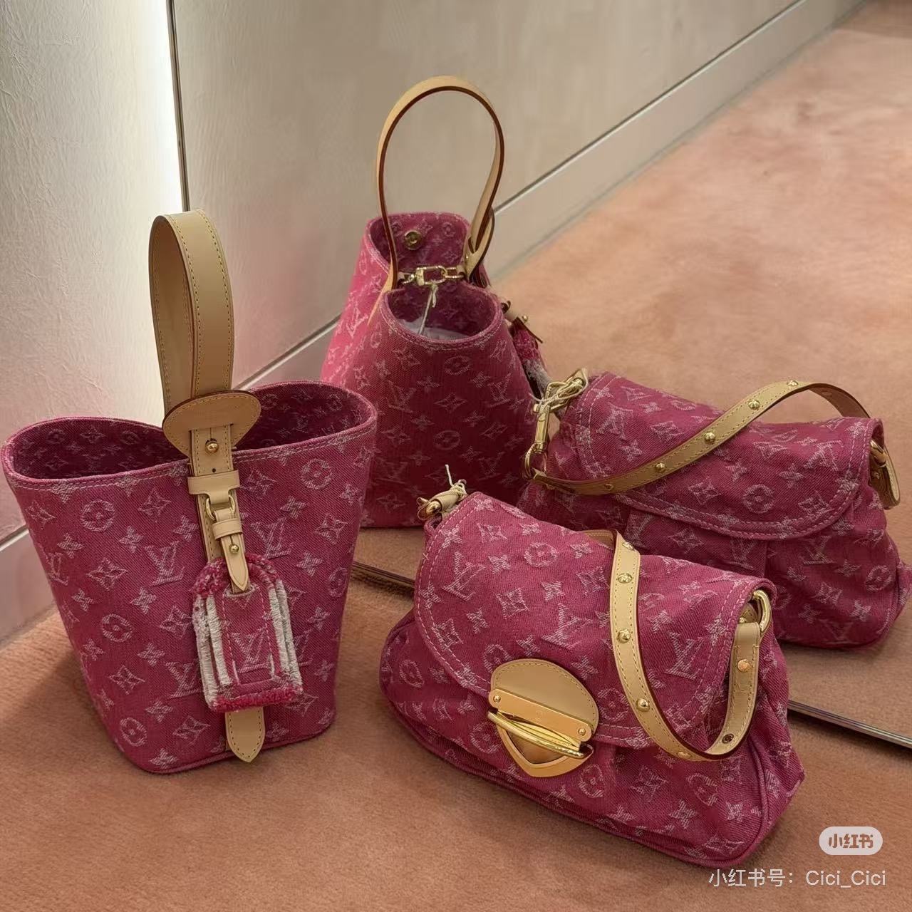 [Louis Vuitton] LV 루이비통 데님 랑데뷰 ALL IN BB 올 인 BB 버킷백 가방