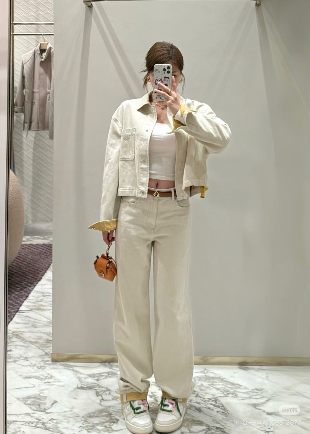 펜디(FENDI) 아이보리 코튼 데님 자켓 의류