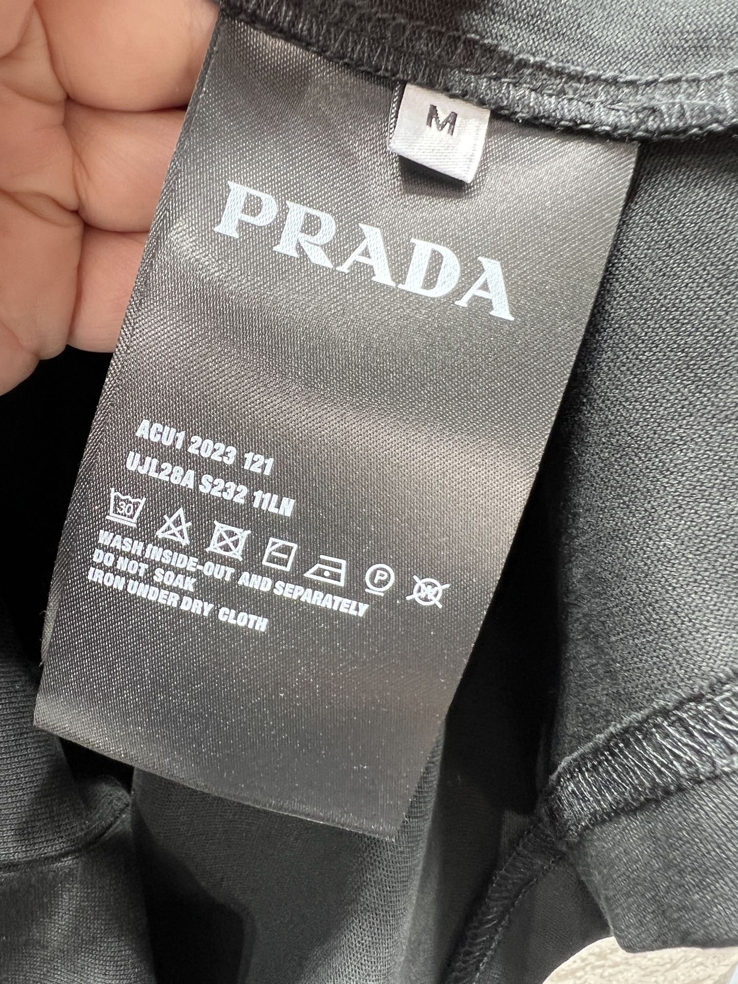 프라다(PRADA) 인물 프린트 반팔 티셔츠 상의 의류 복제