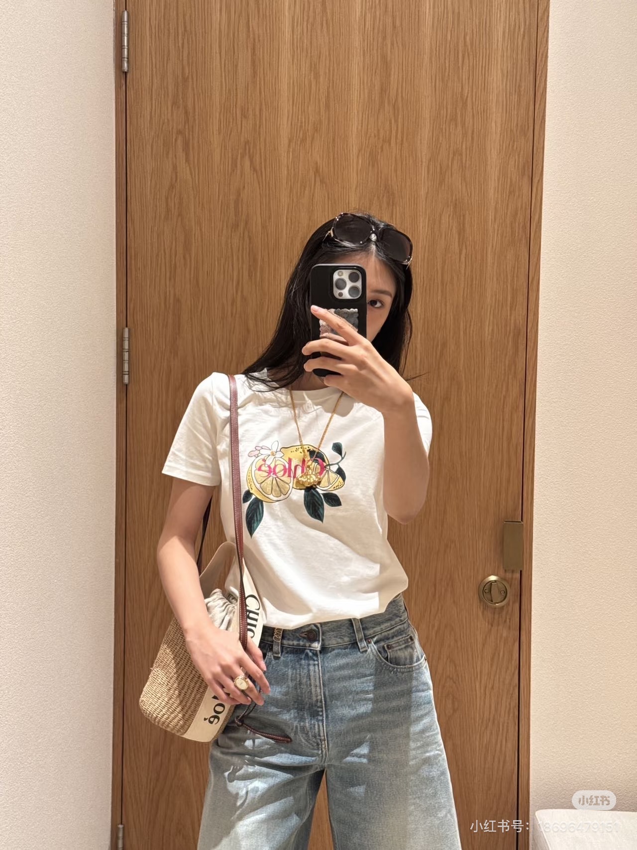 [Chloé] 끌로에 핸드페인팅 데이지 로고 반팔 티셔츠 의류