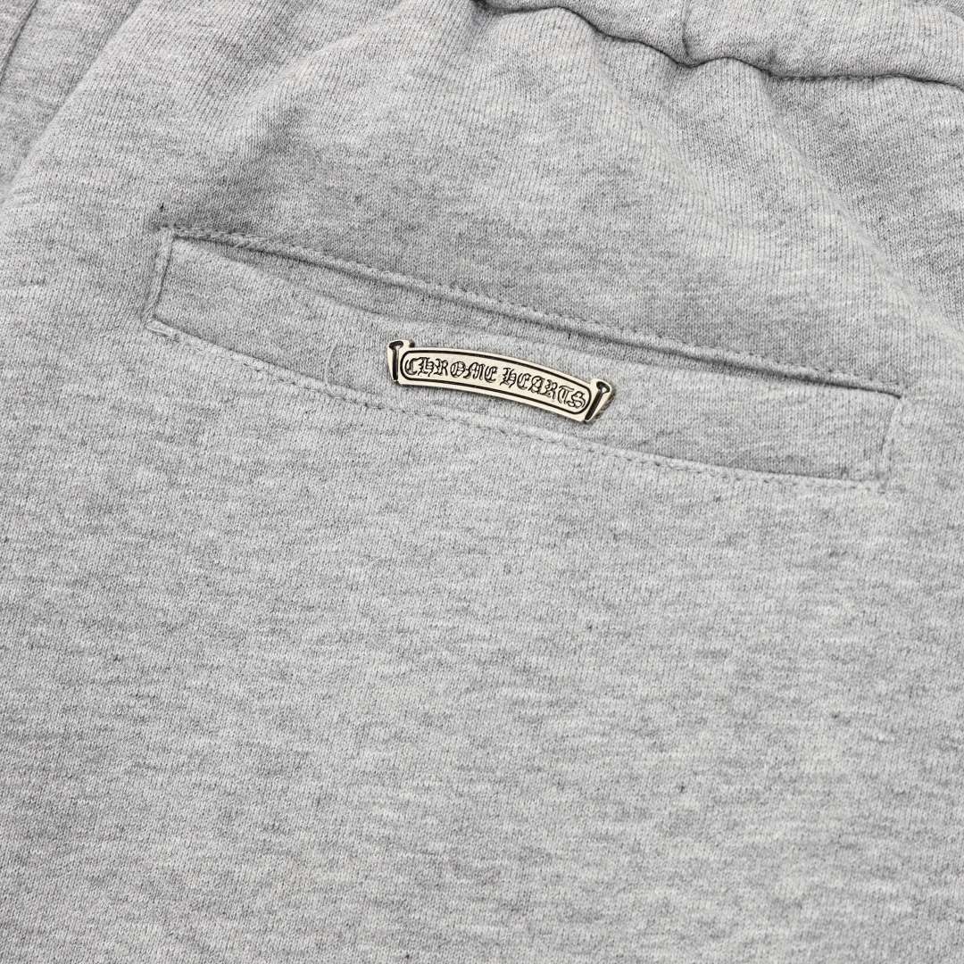 크롬하츠(CHROME HEARTS) 크로스 아플리케 자수 쇼츠 하의 의류