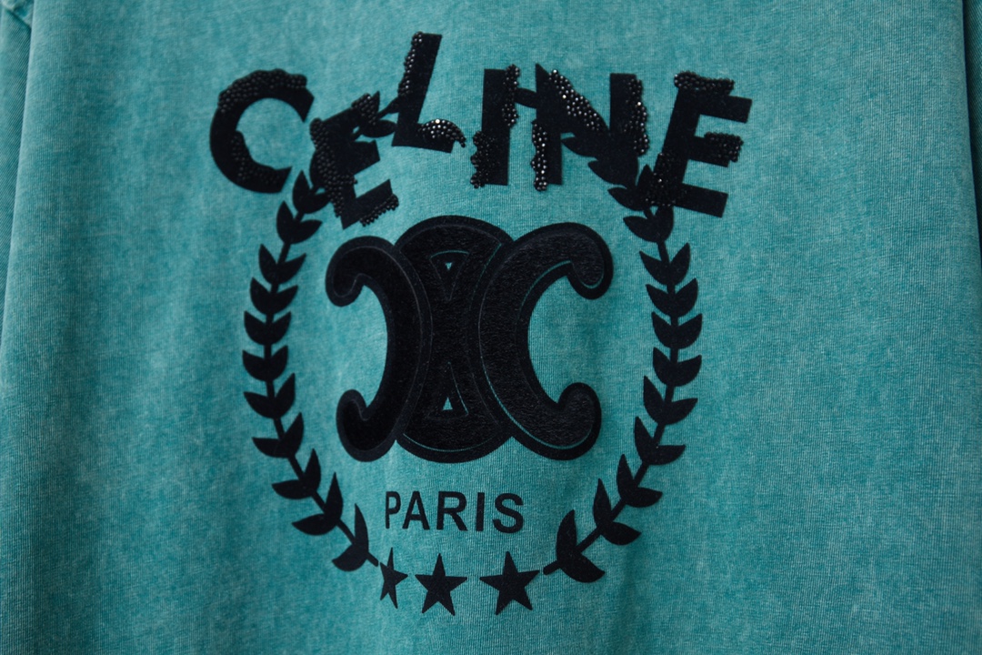 셀린느(CELINE) 빈티지 로고 프린팅 반팔 티셔츠 상의 의류