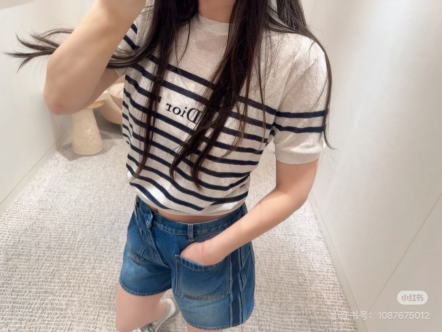 디올(DIOR) 로고 워싱 데님 쇼츠 하의 의류
